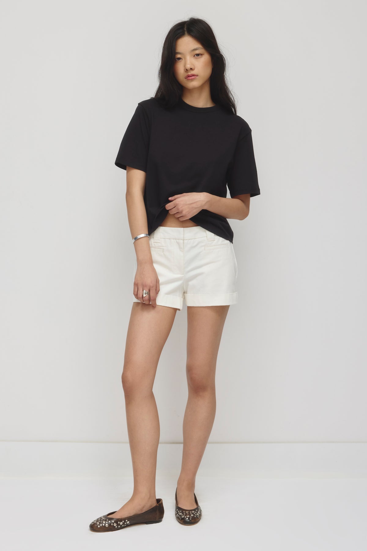 T-shirt Easy Crew Femme en noir