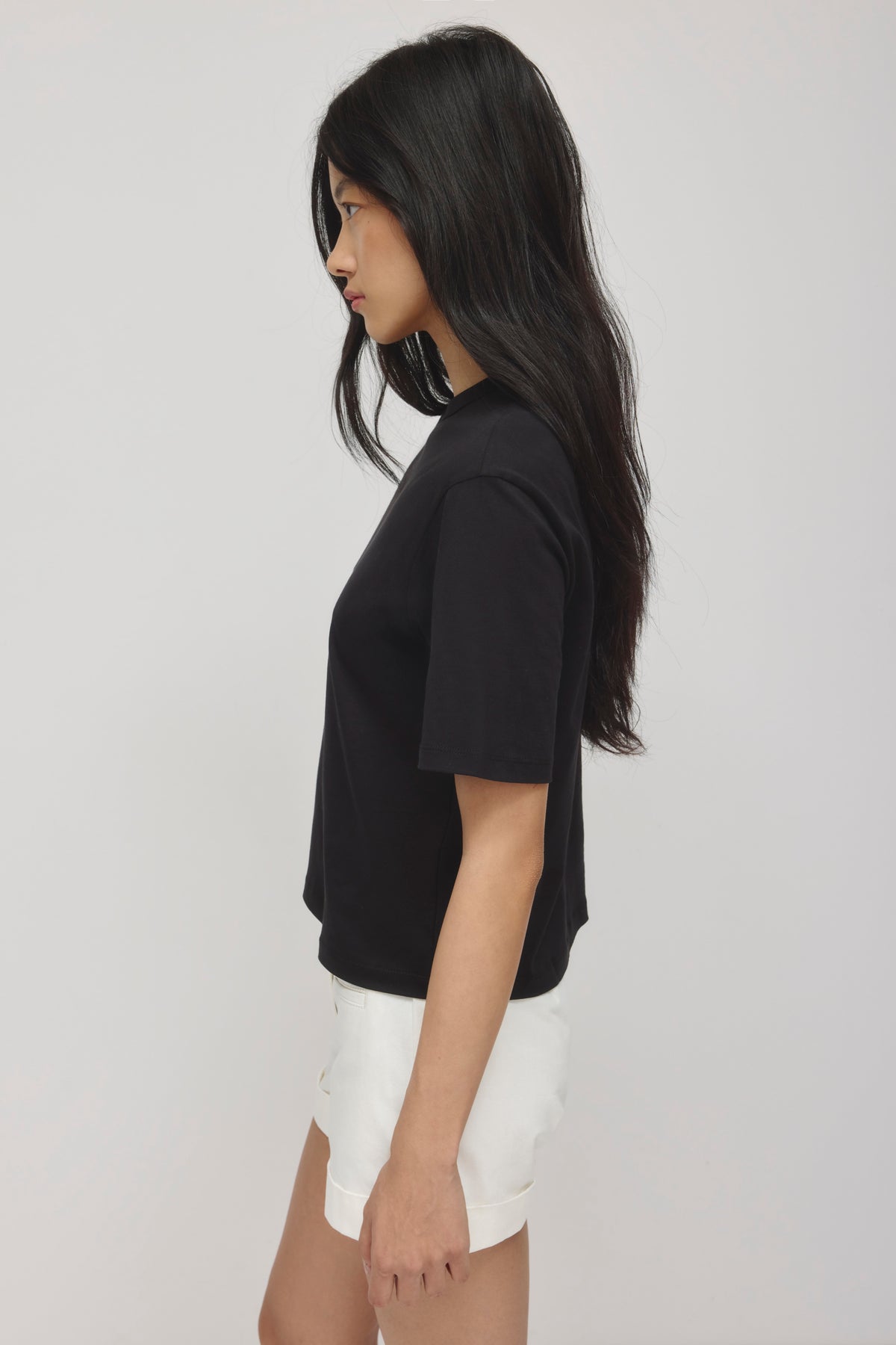 T-shirt Easy Crew Femme en noir