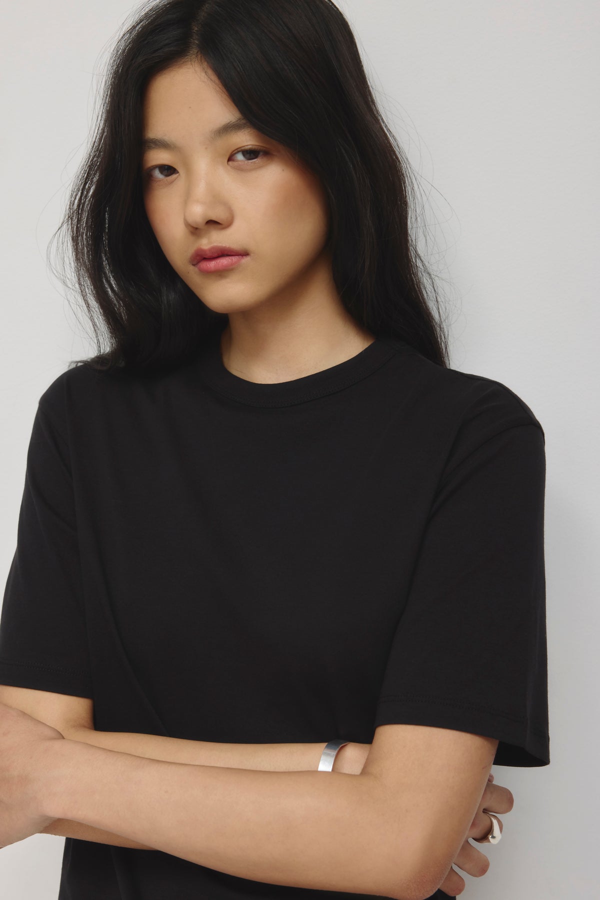 T-shirt Easy Crew Femme en noir