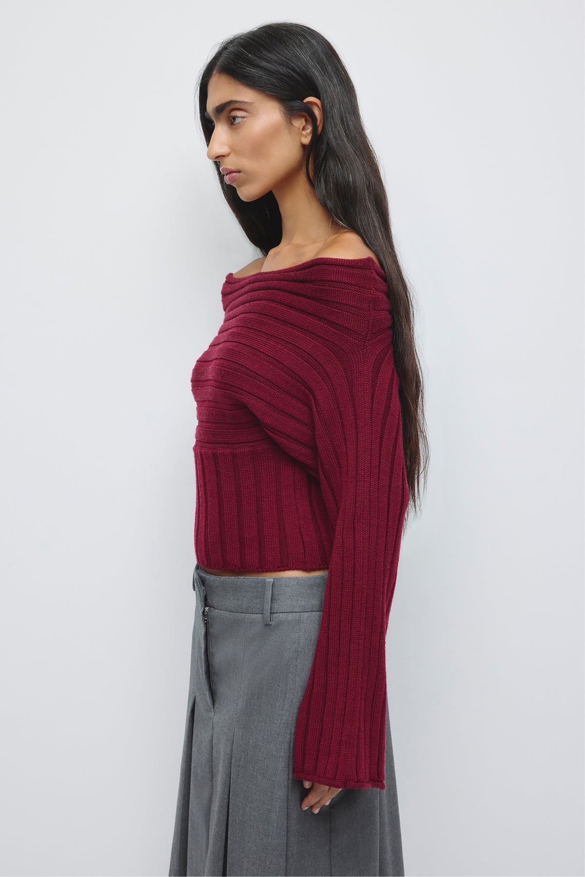 Women's Elina Convertible Sweater in Tawny Port