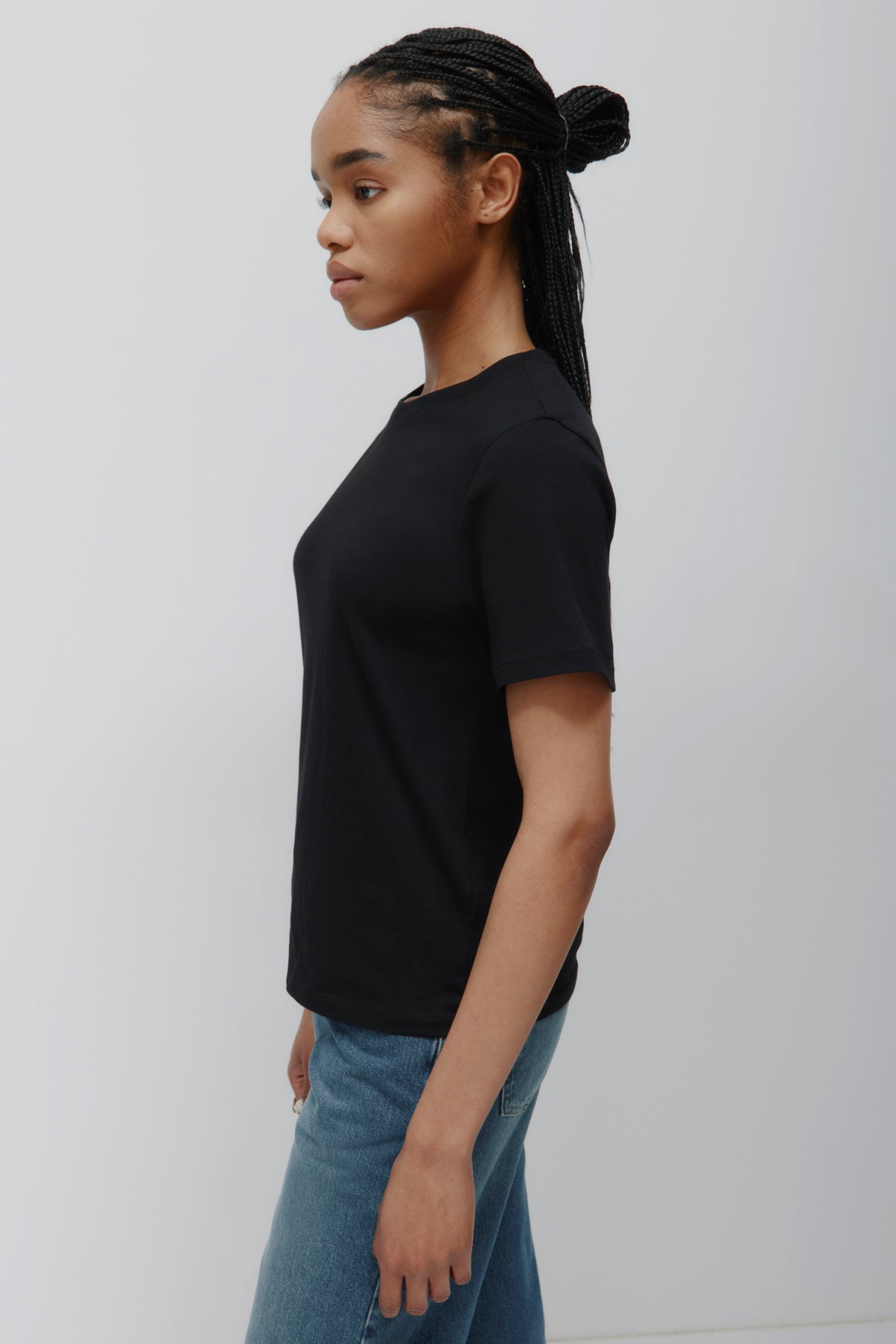Women's Essential Crew in Black