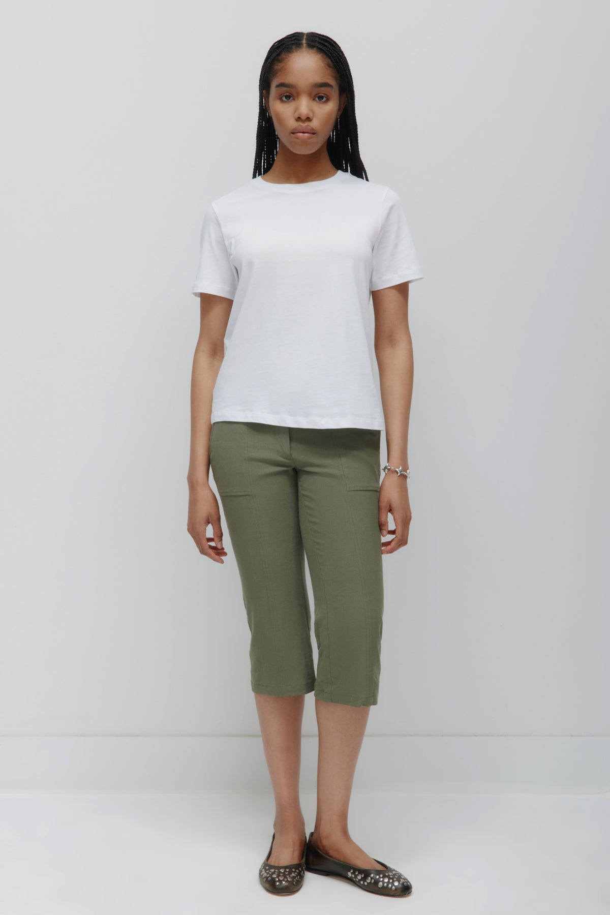 Coupe essentielle pour femmes en blanc
