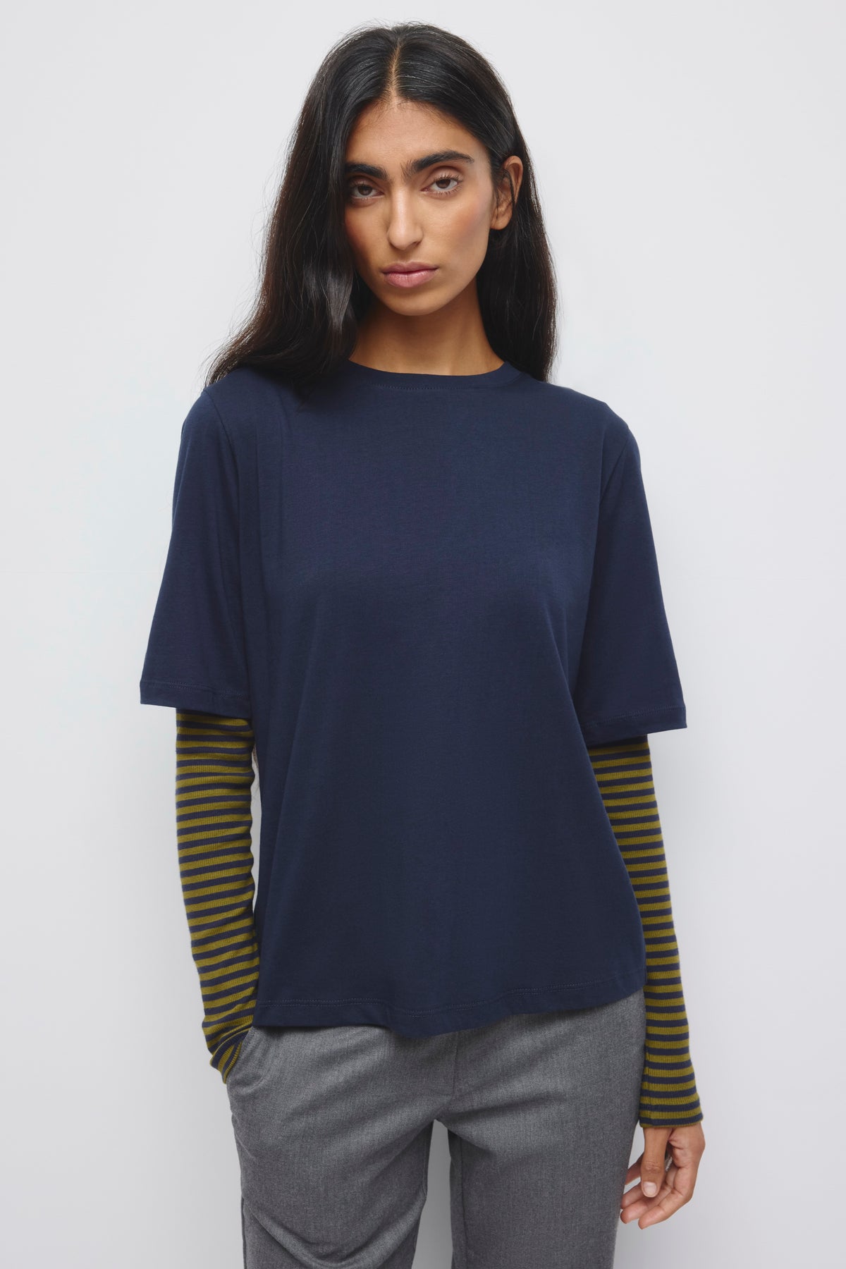 Model is 5'10" and wearing a size XS.