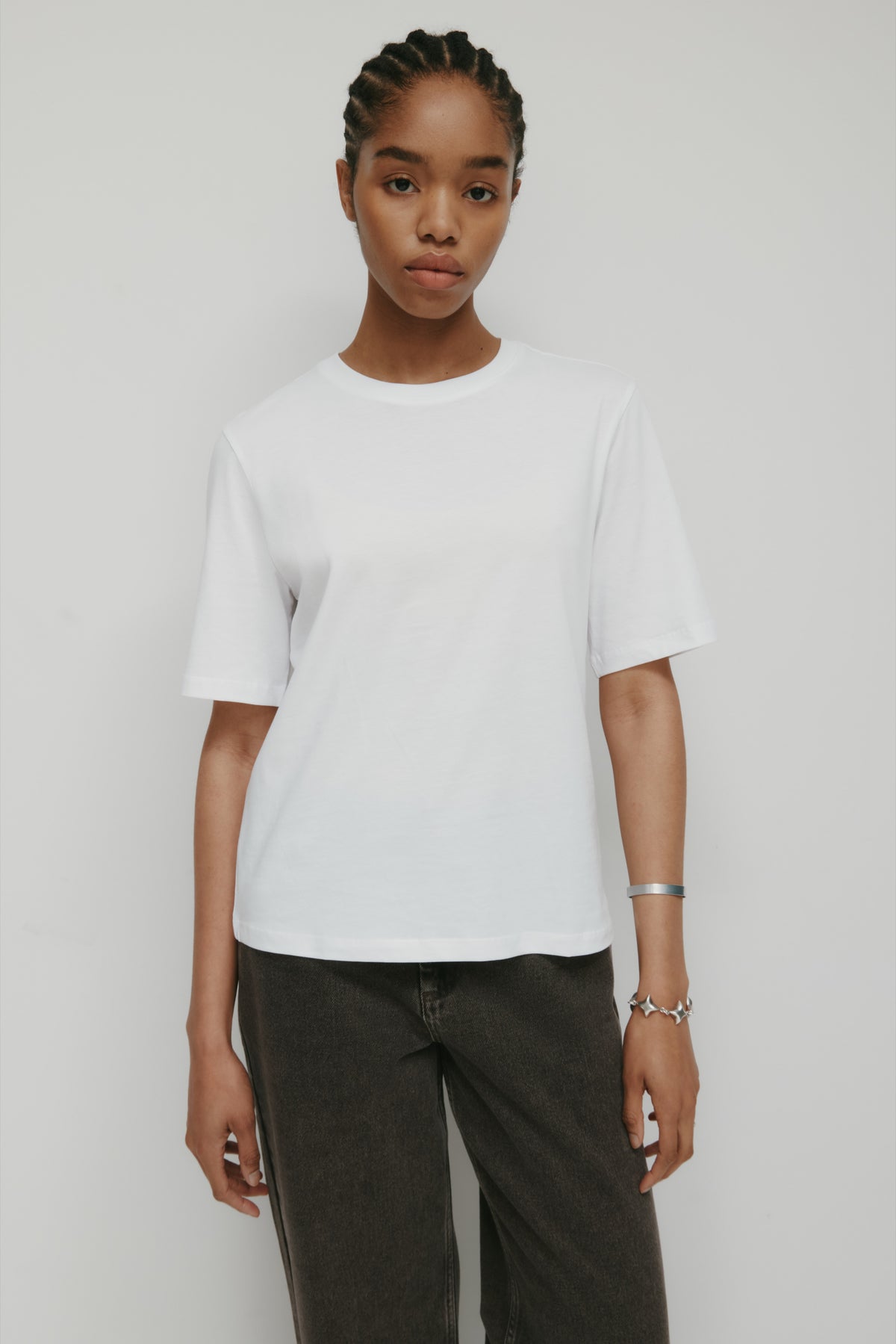 Model is 5’8” and is wearing a size S.