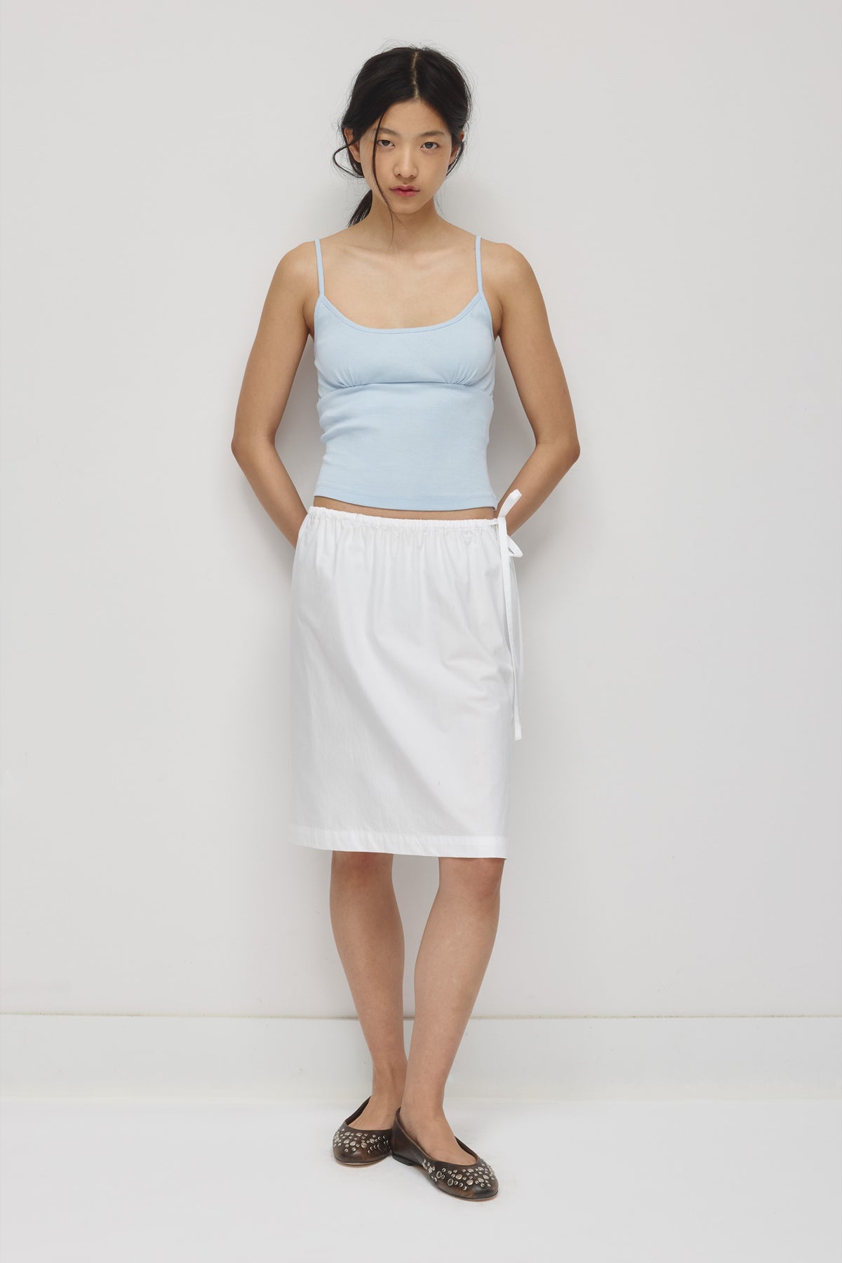 Model is 5’8” and is wearing a size XS.