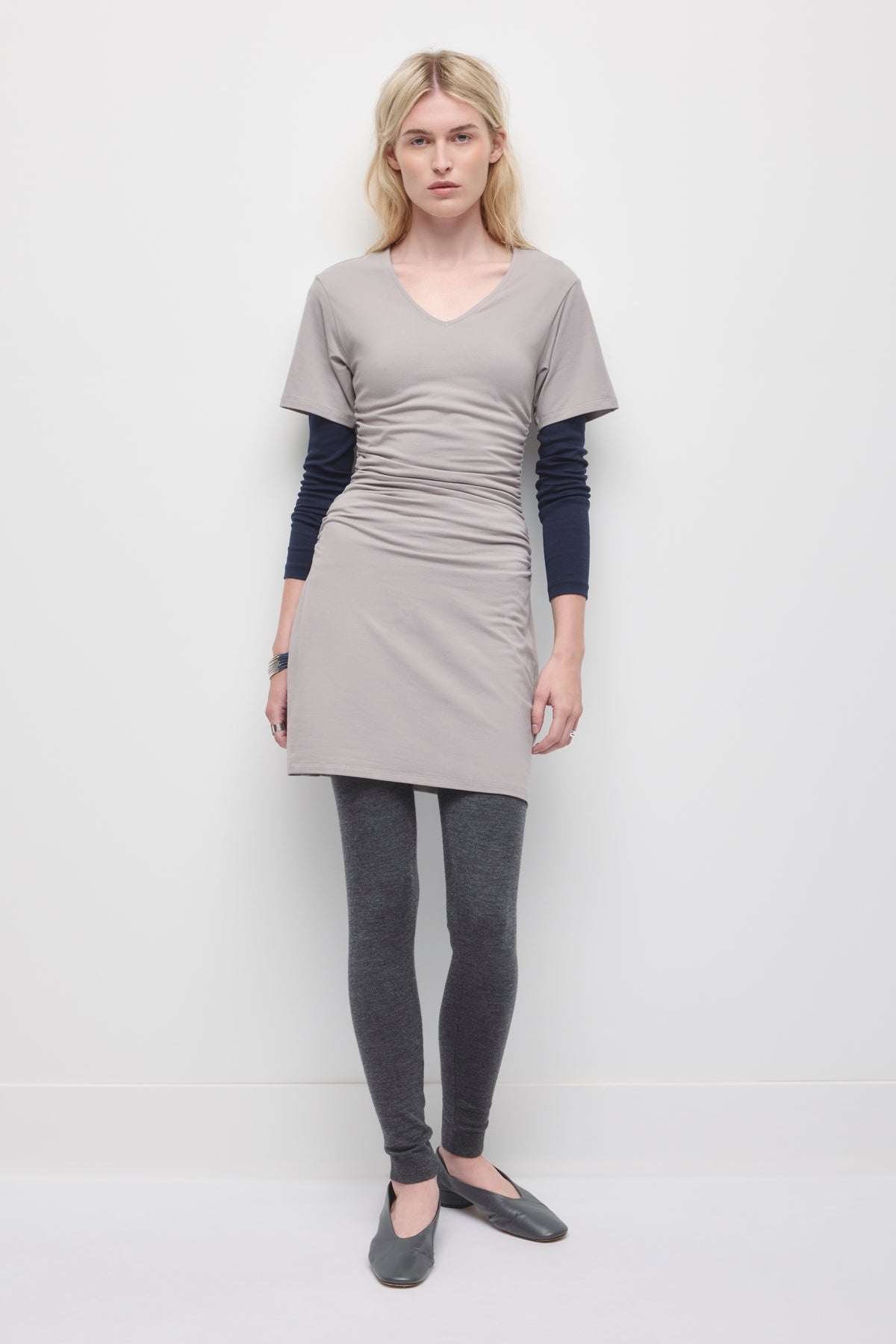 Model is 5'10" and wearing a size XS.