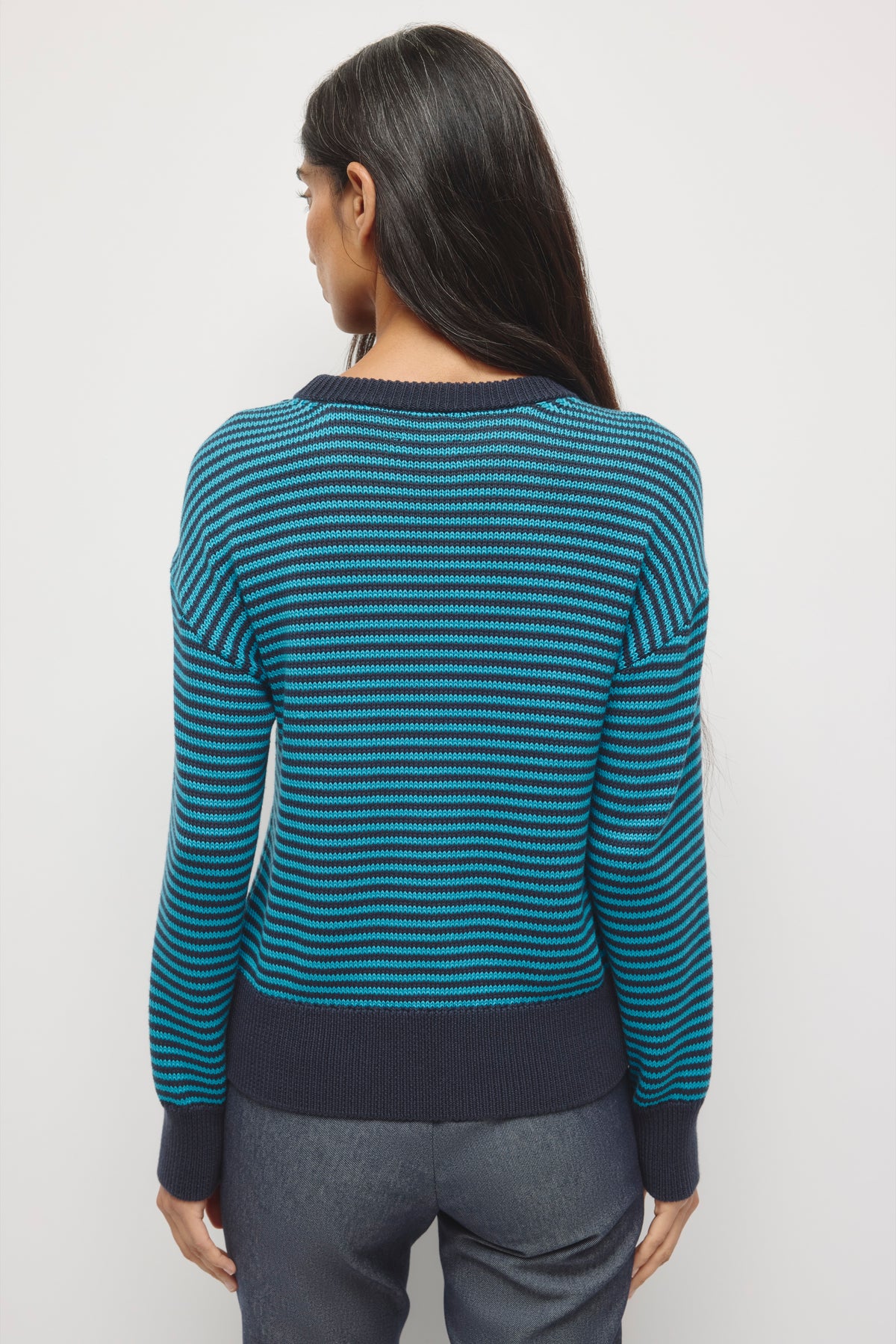 Pull Hamatah pour femmes en céruléen/Océan profond