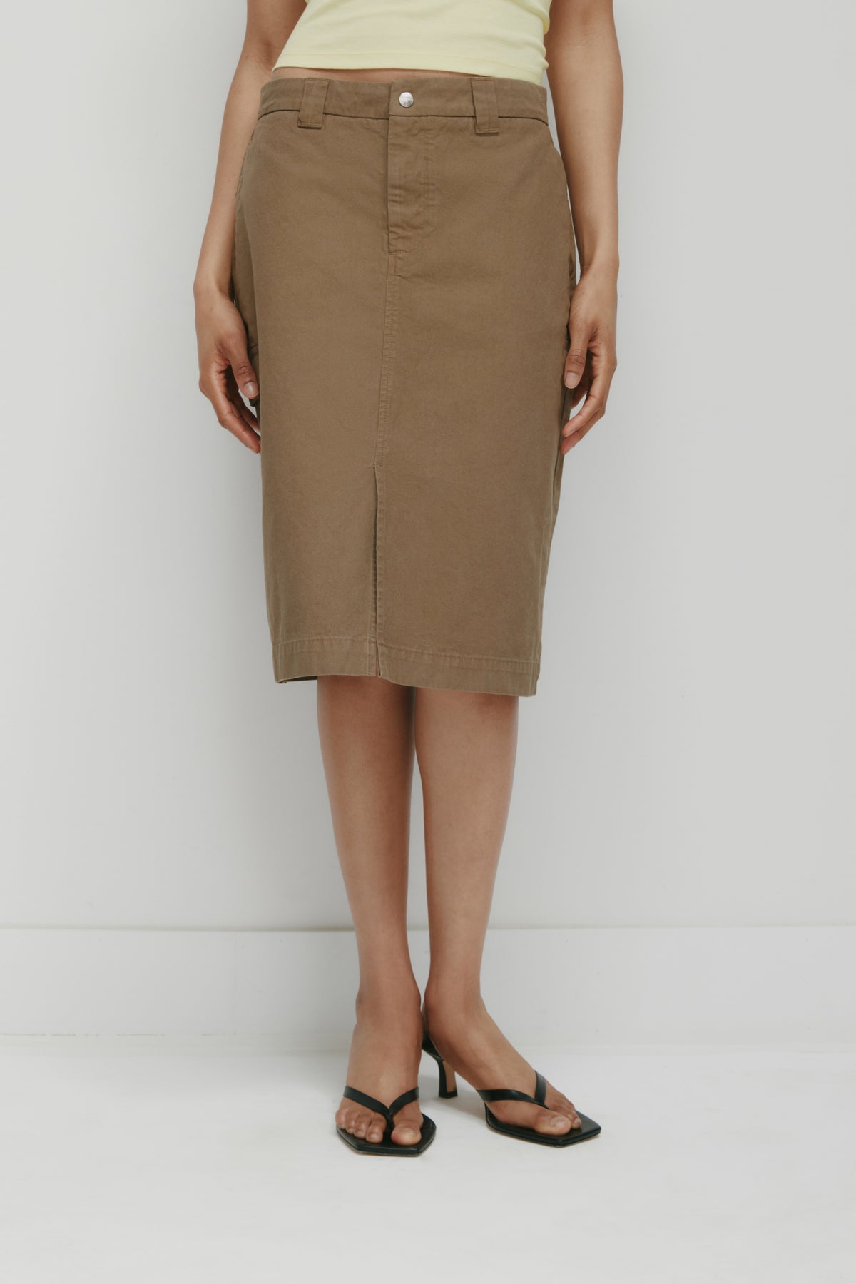 Jupe Heka pour femme en brun kaki