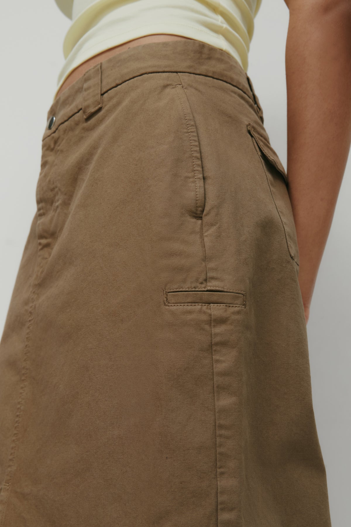 Jupe Heka pour femme en brun kaki