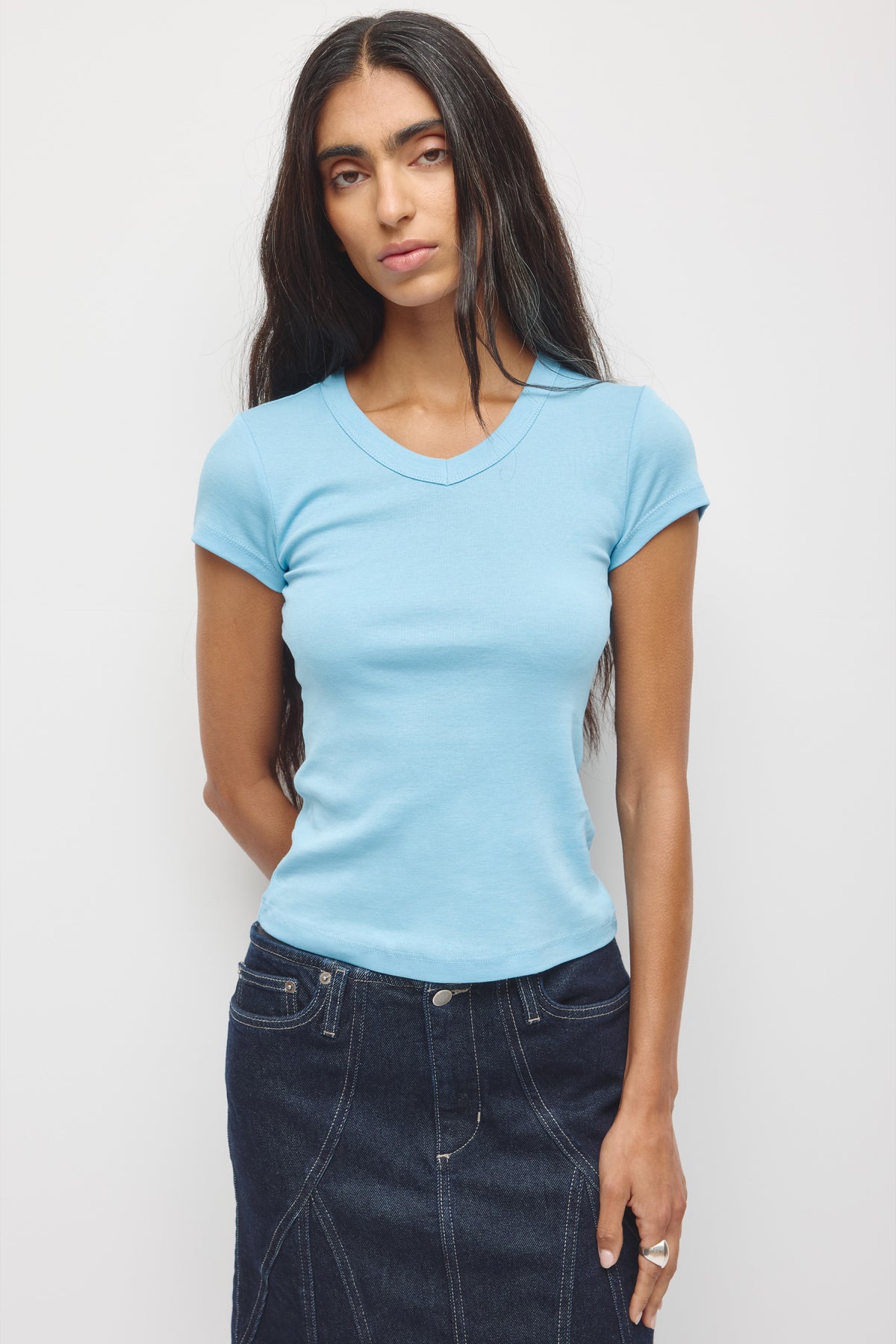 Model is 5’8” and is wearing a size XS.