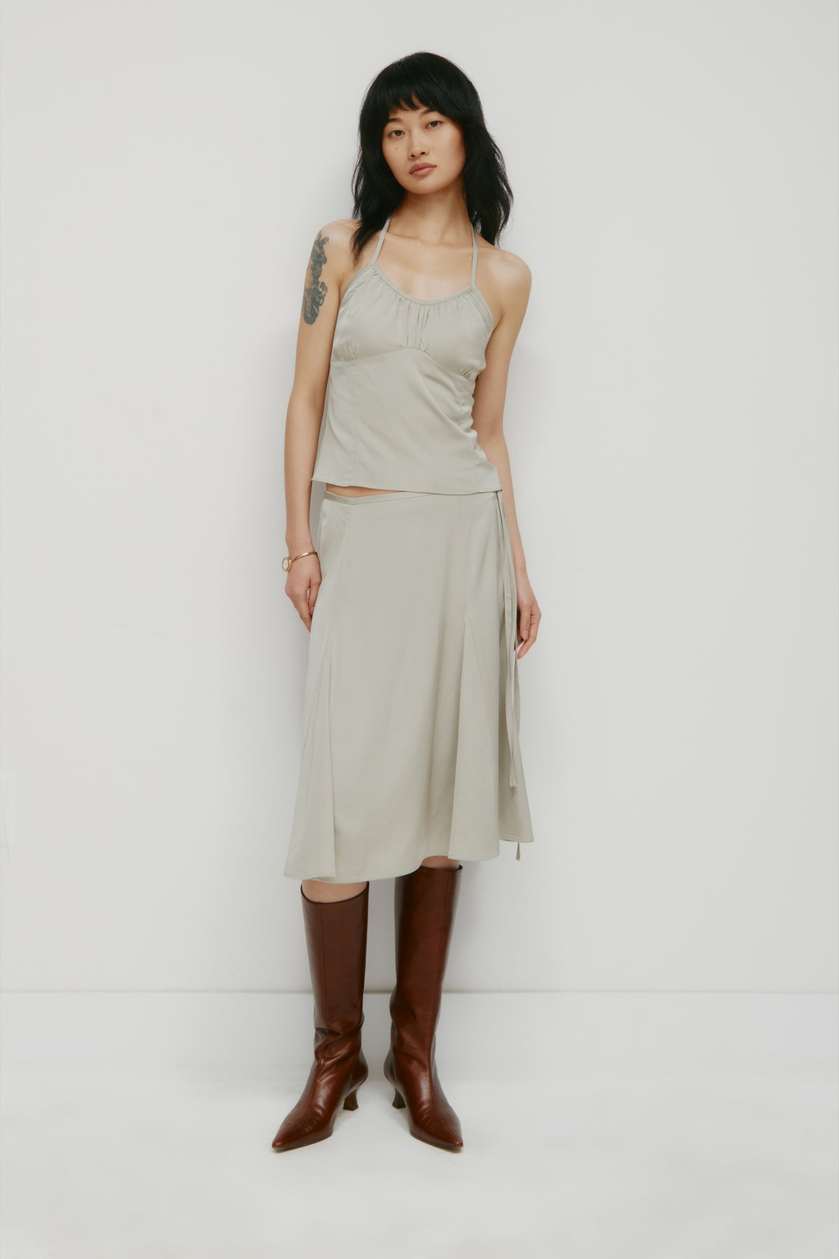 Haut dos nu Layali pour femme en dune Grass