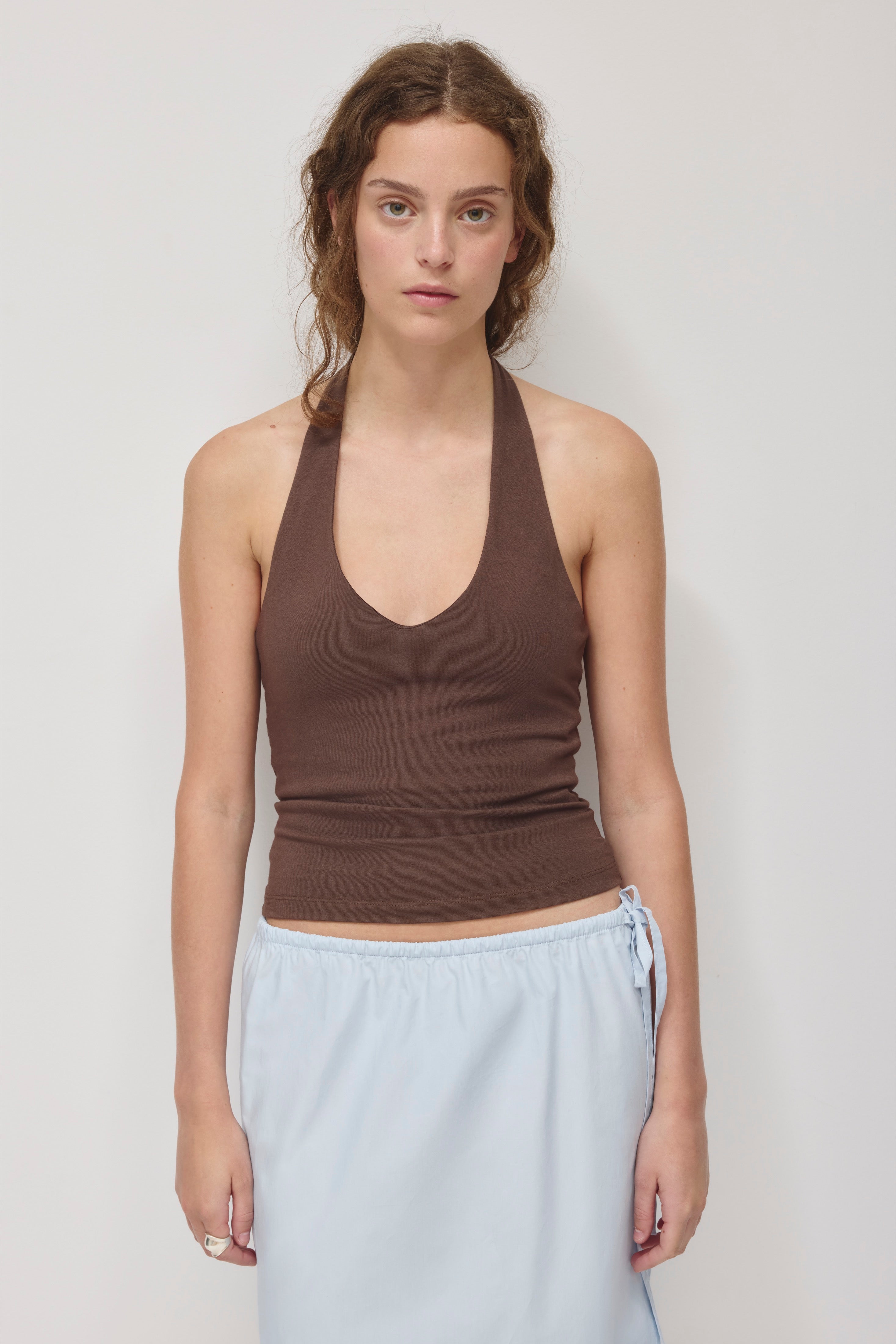 Haut Halter Infinity Layn pour Femme en espresso