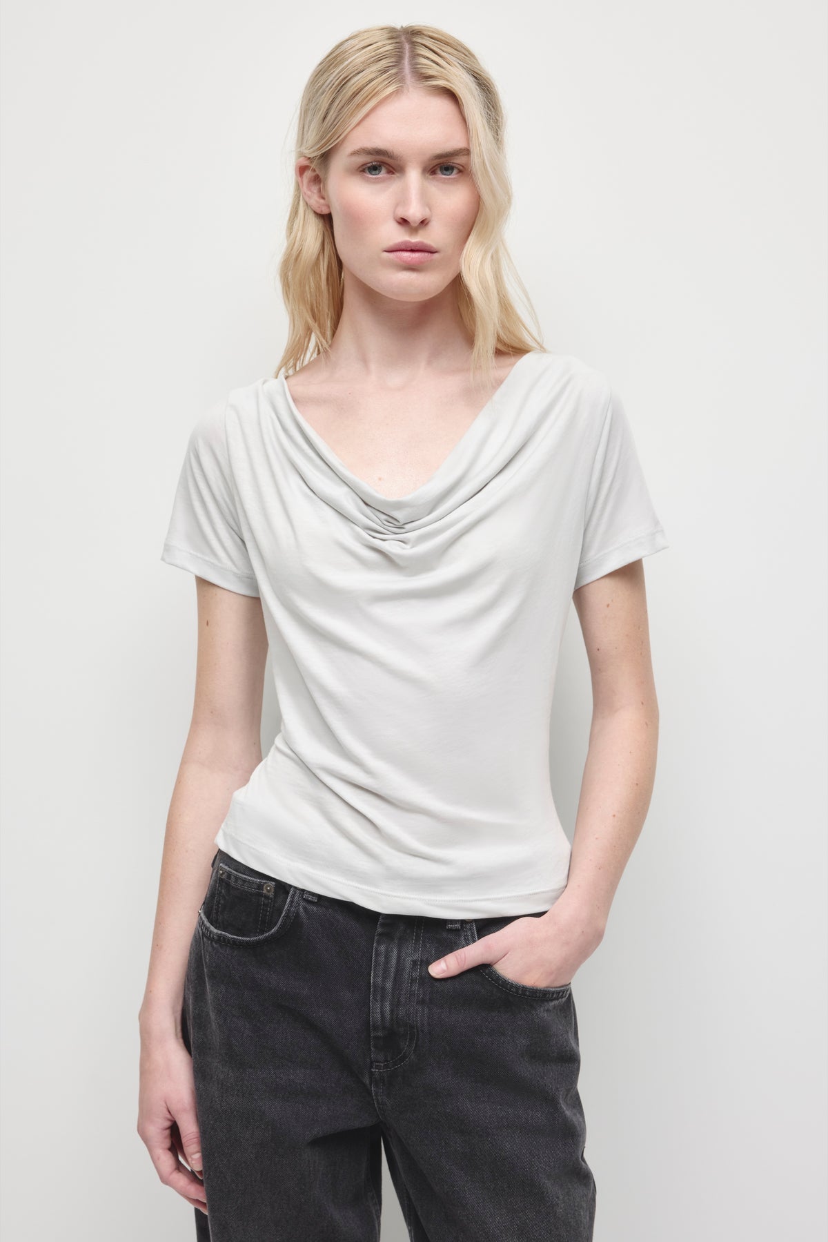 Model is 5’8” and is wearing a size XS.
