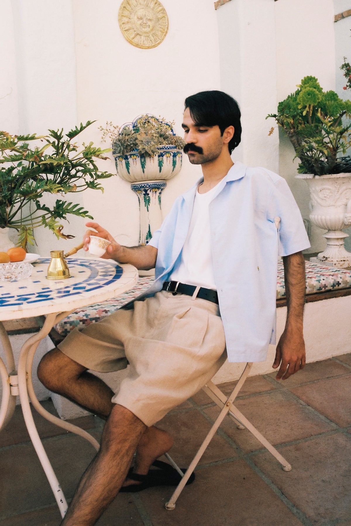 Men's Oxford Camp Shirt in Oxford Blue