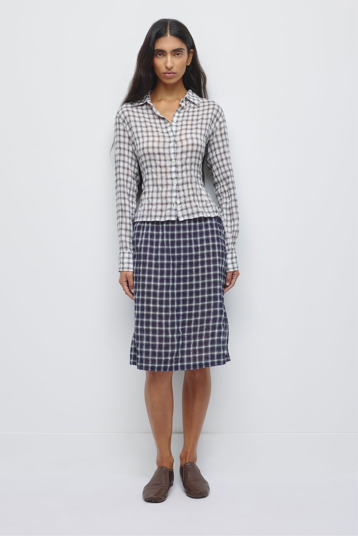 Women's Luma Check Shirt in Thunderstorm Check