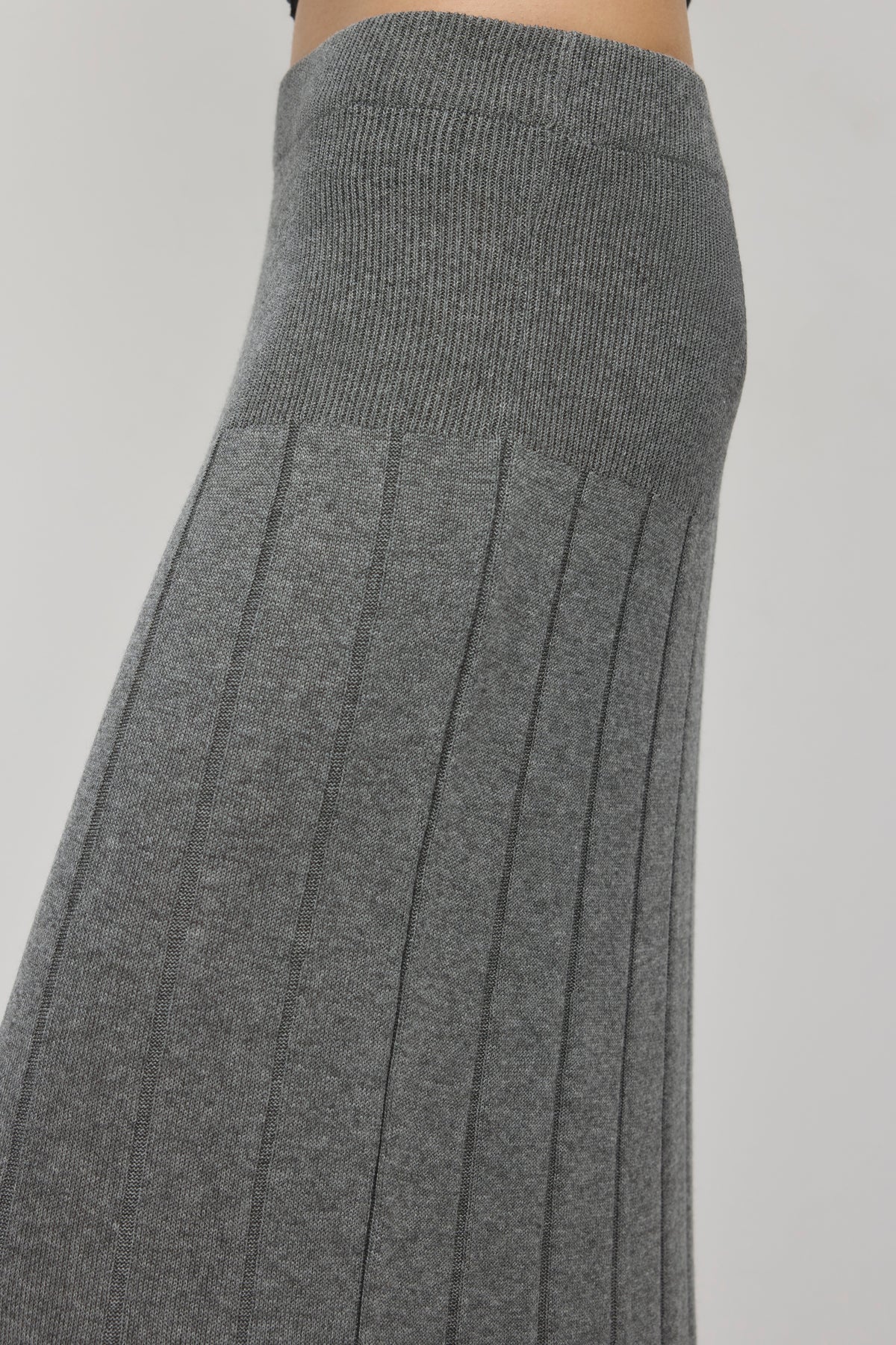 Jupe en filet pour femme en anthracite