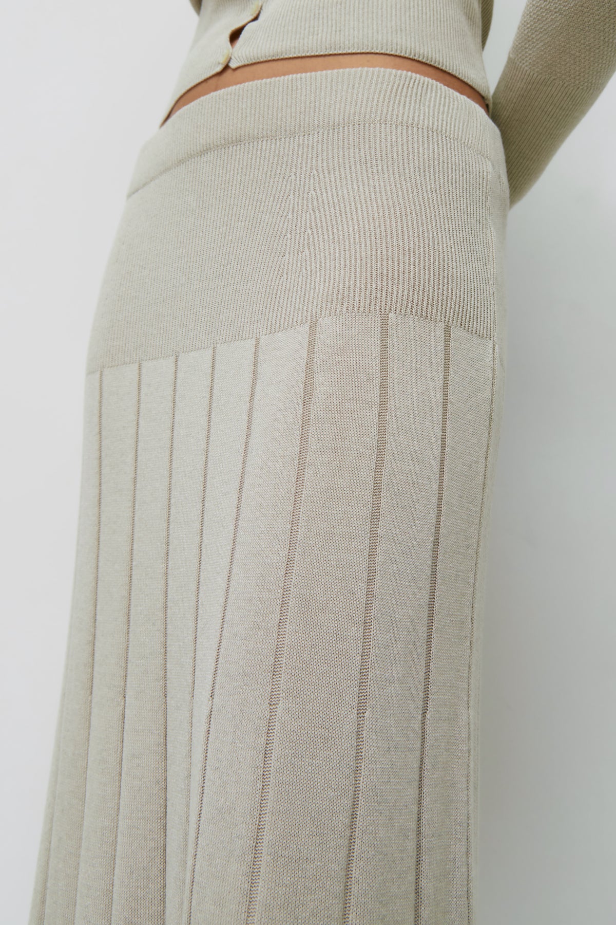 Jupe en maille pour femme en lino