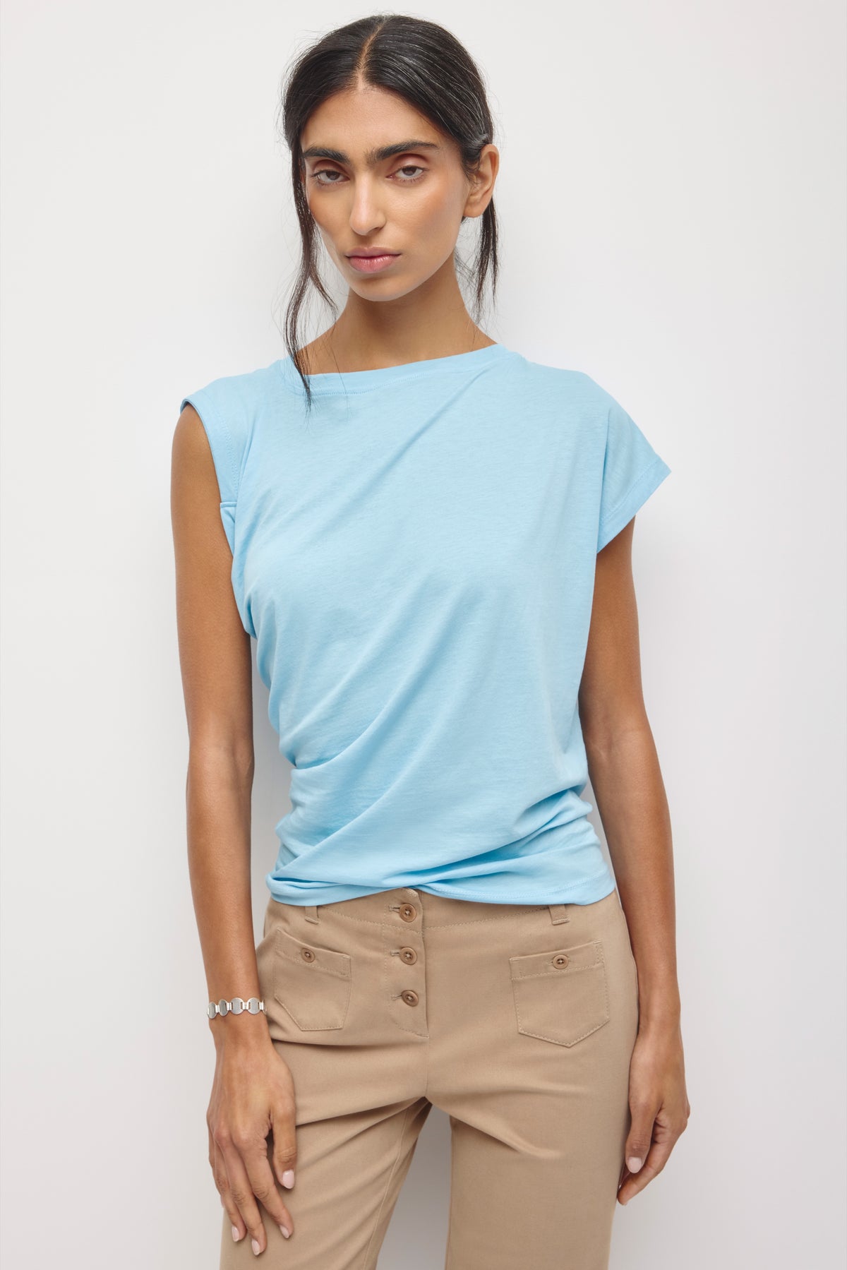 Model is 5’8” and is wearing a size XS.