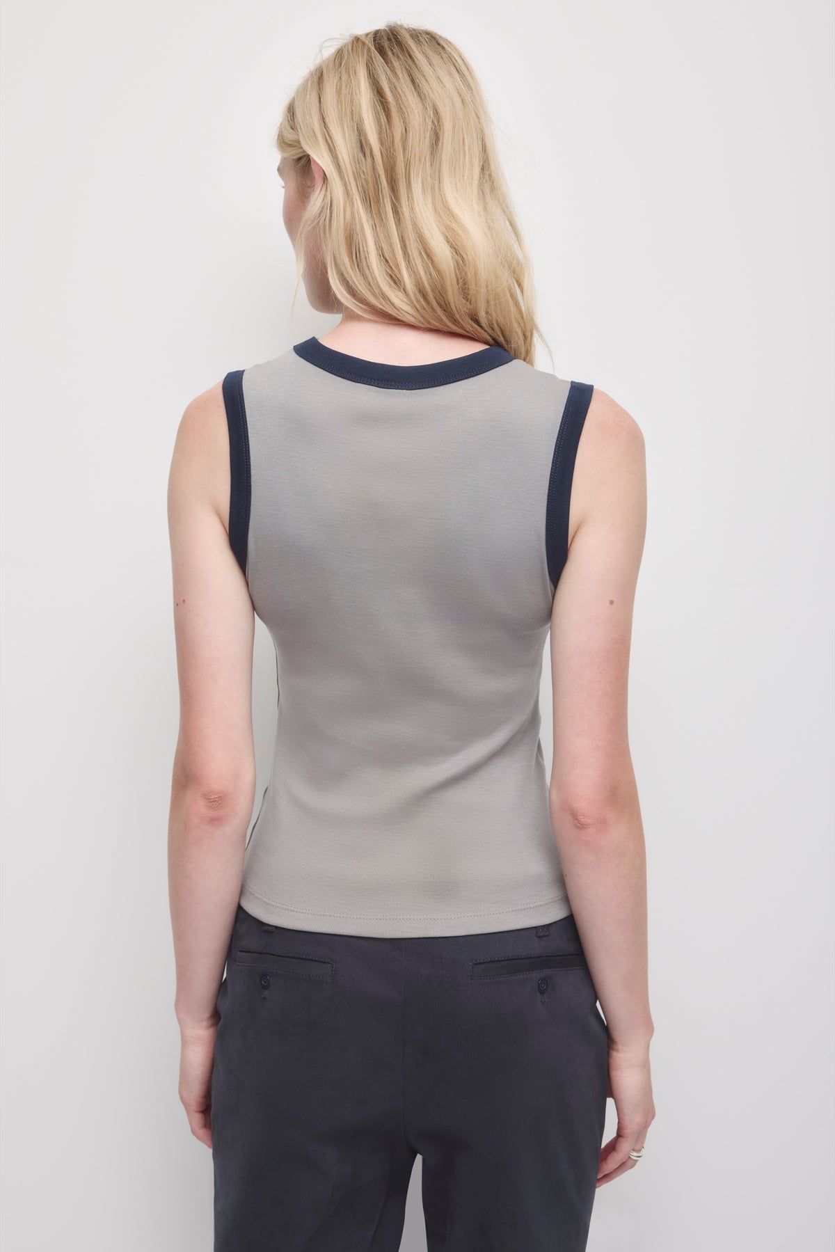 Débardeur musclé pour femmes en gypse/Océan profond