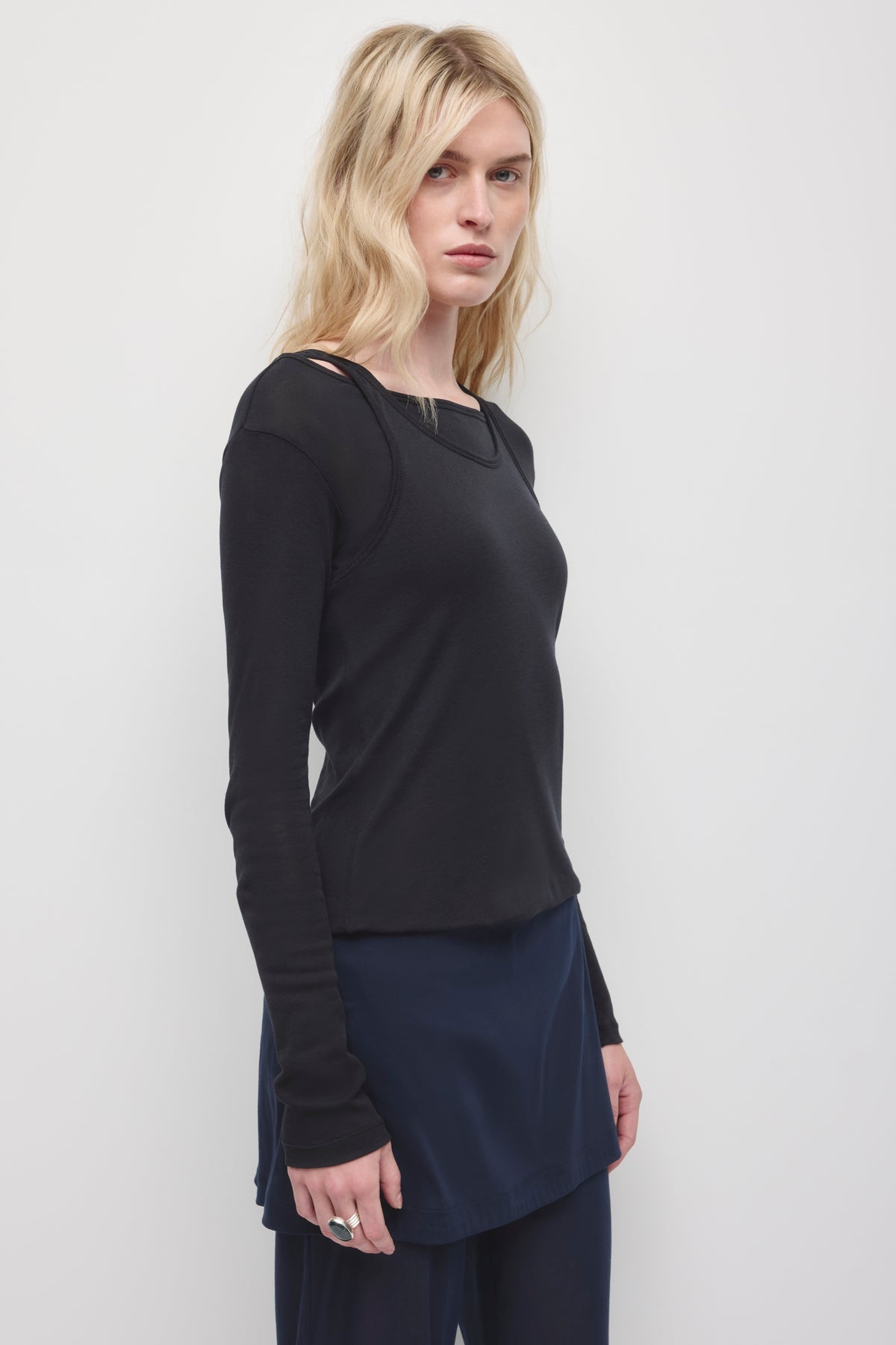 Model is 5'10" and wearing a size XS.