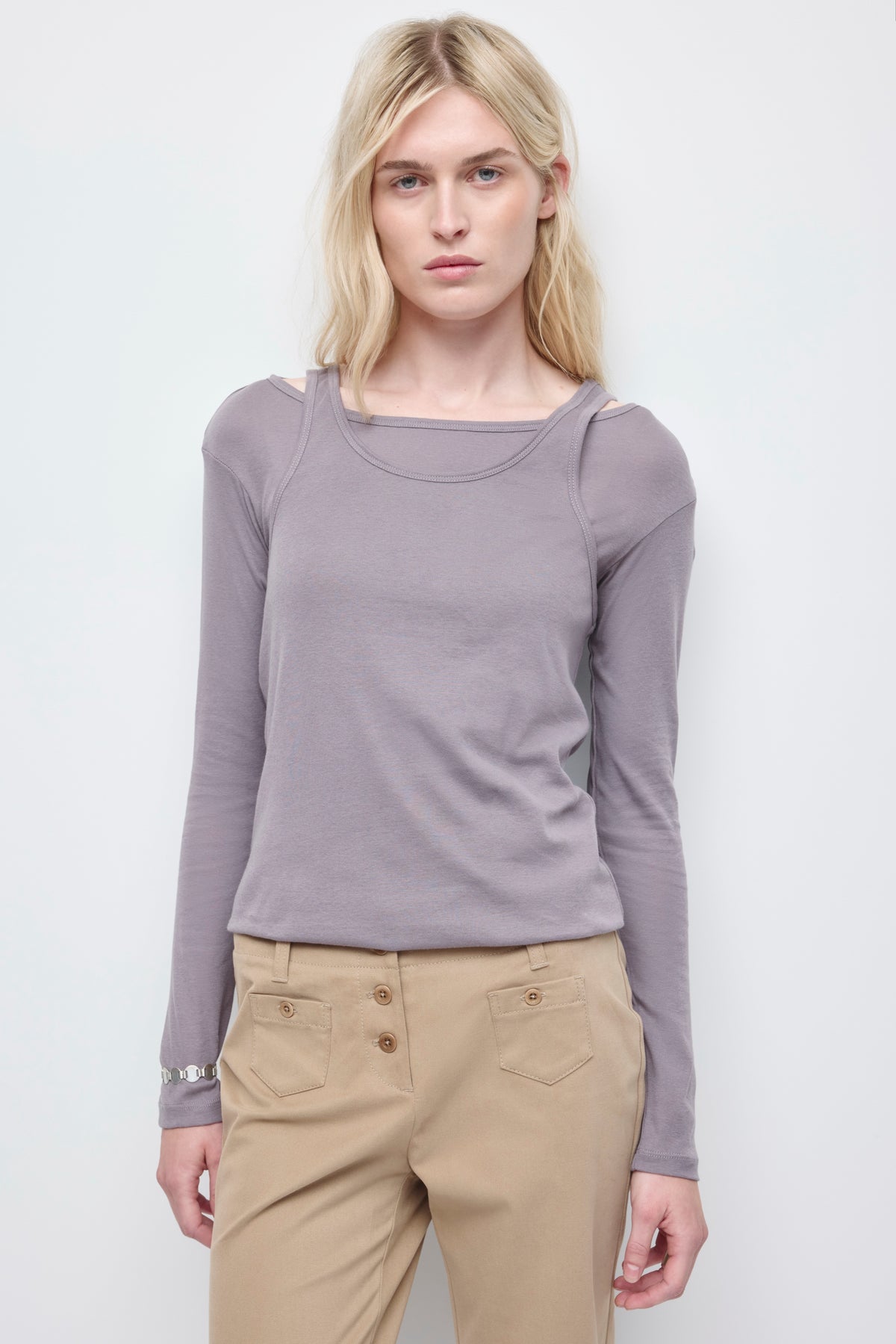 Model is 5'10" and wearing a size XS.