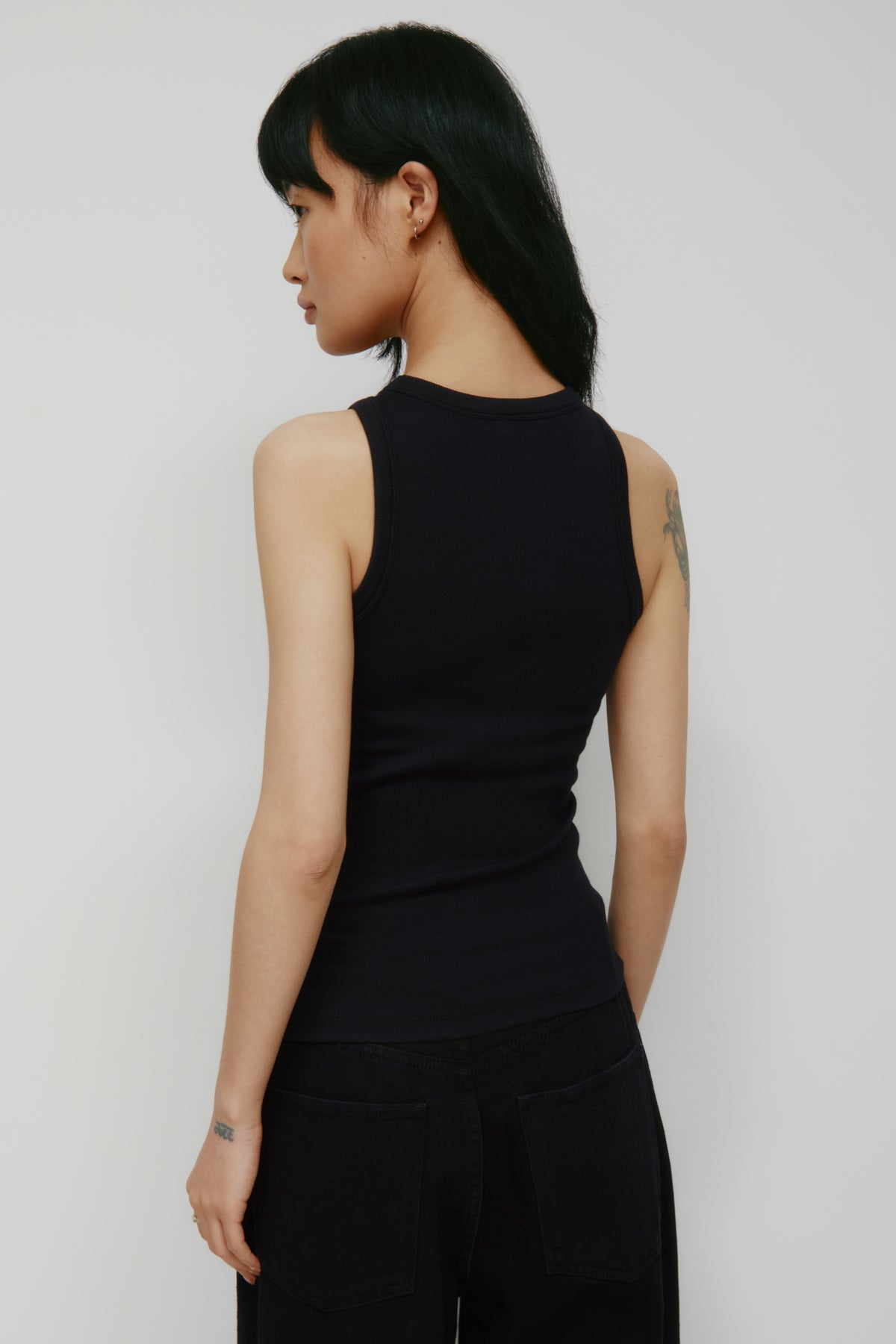 Débardeur Racer pour Femme en Noir