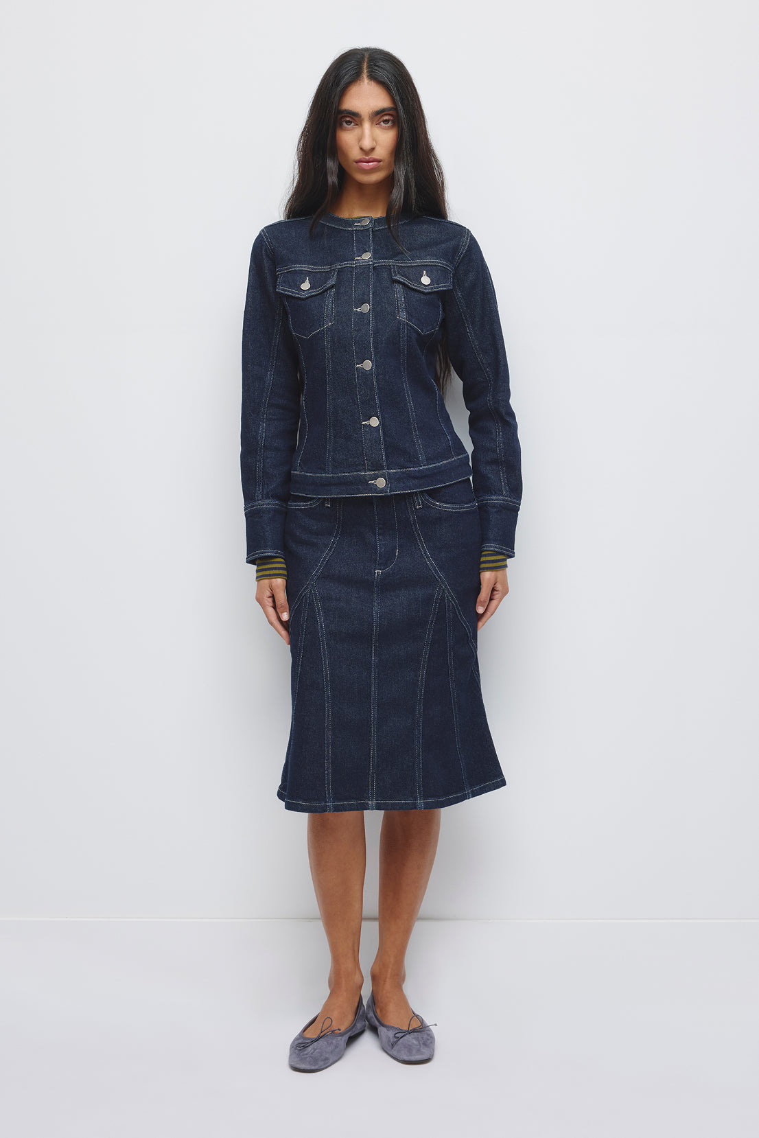 Women's Rafi Denim Shrunken Jacket in Rinse