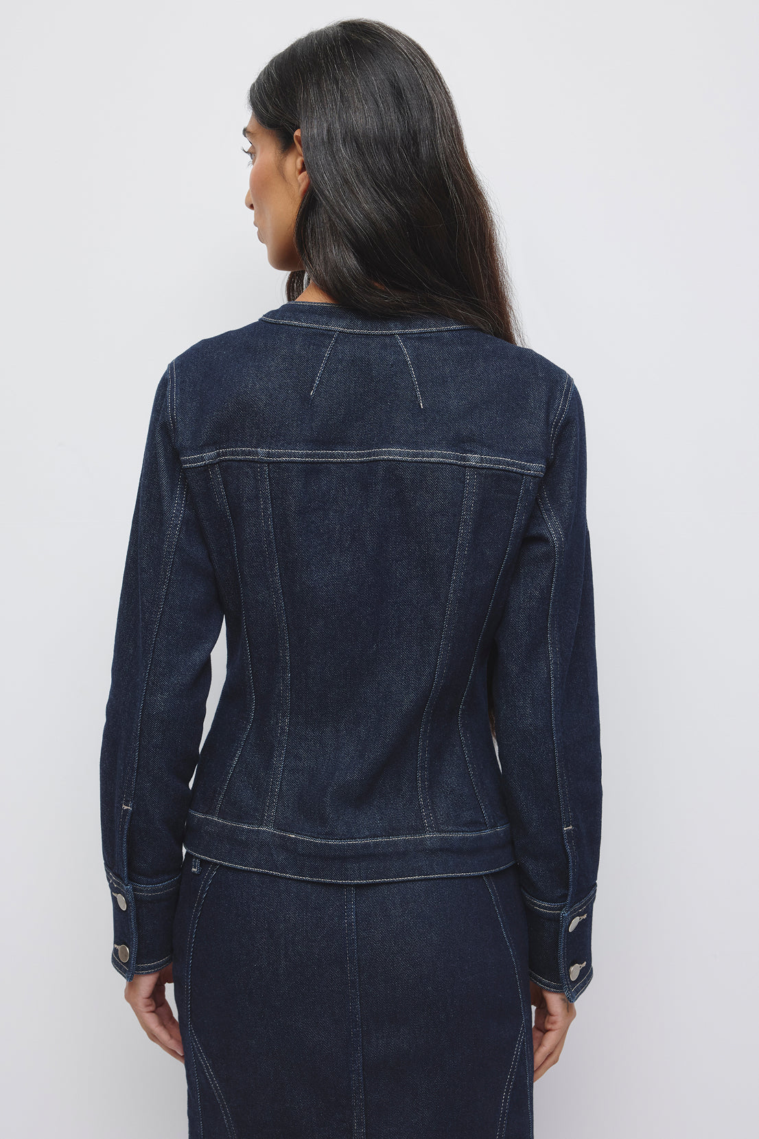 Women's Rafi Denim Shrunken Jacket in Rinse