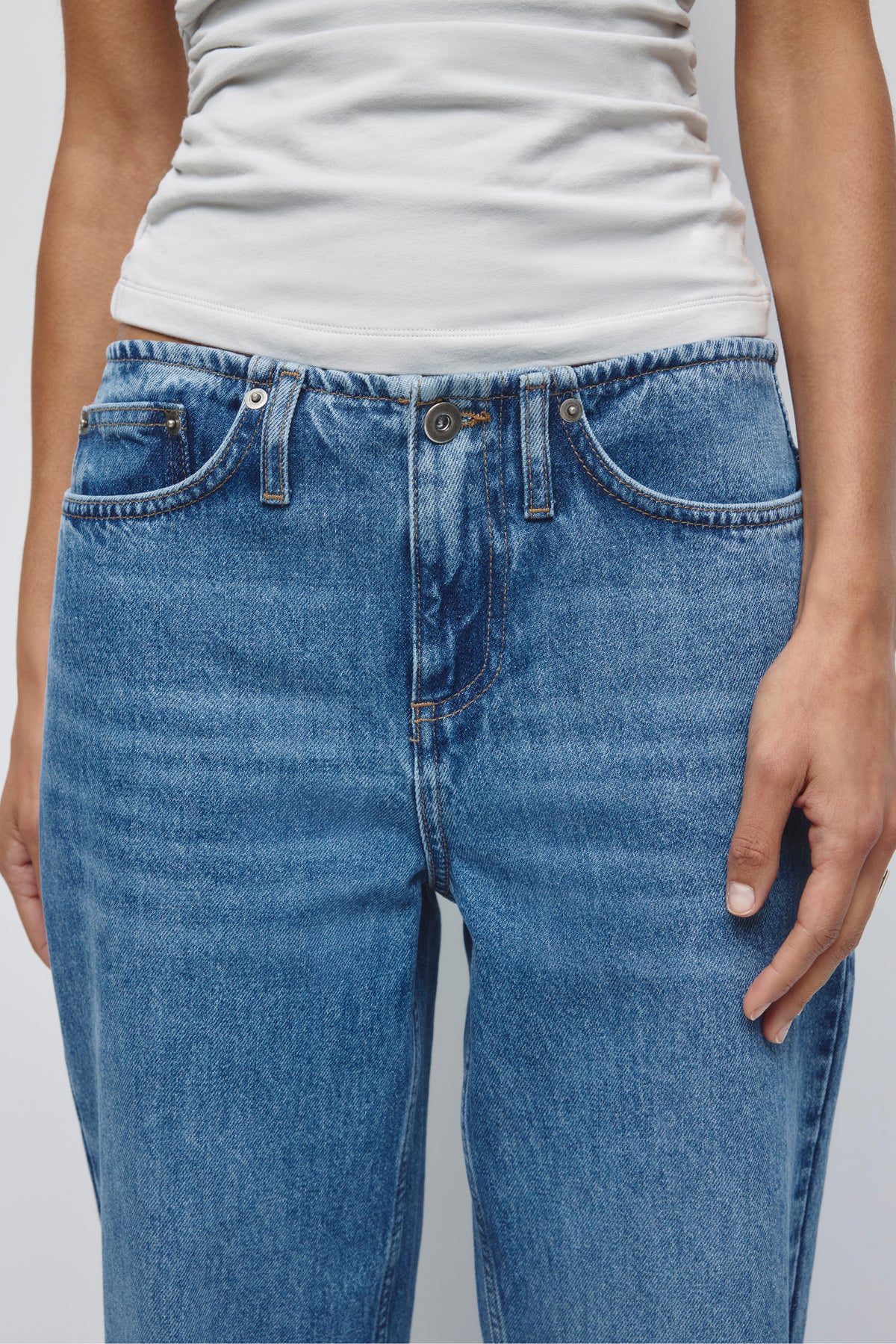Jeans Safi pour femme en medium Wash