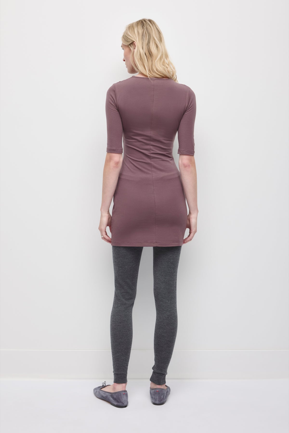Robe portefeuille Samira pour femme en raisin sec
