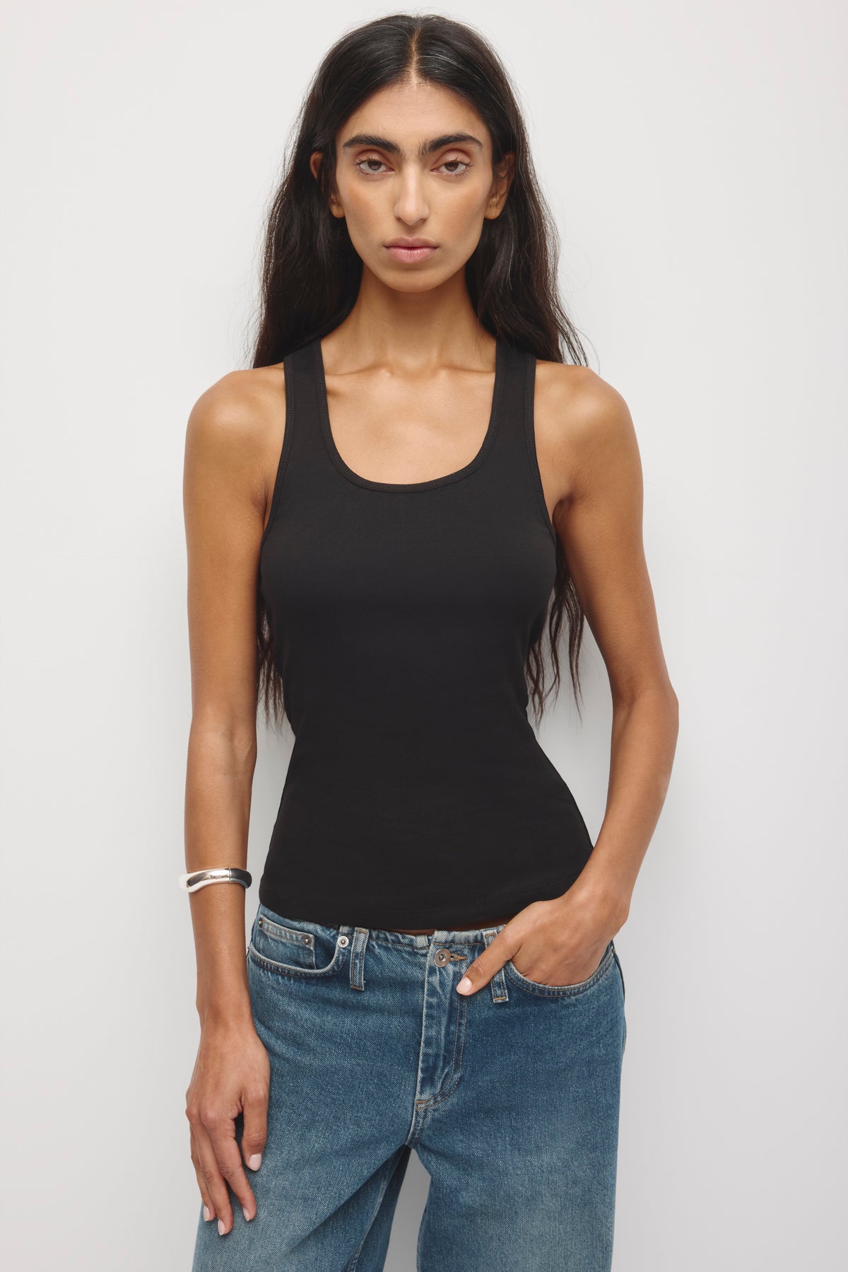 Model is 5’8” and is wearing a size XS.