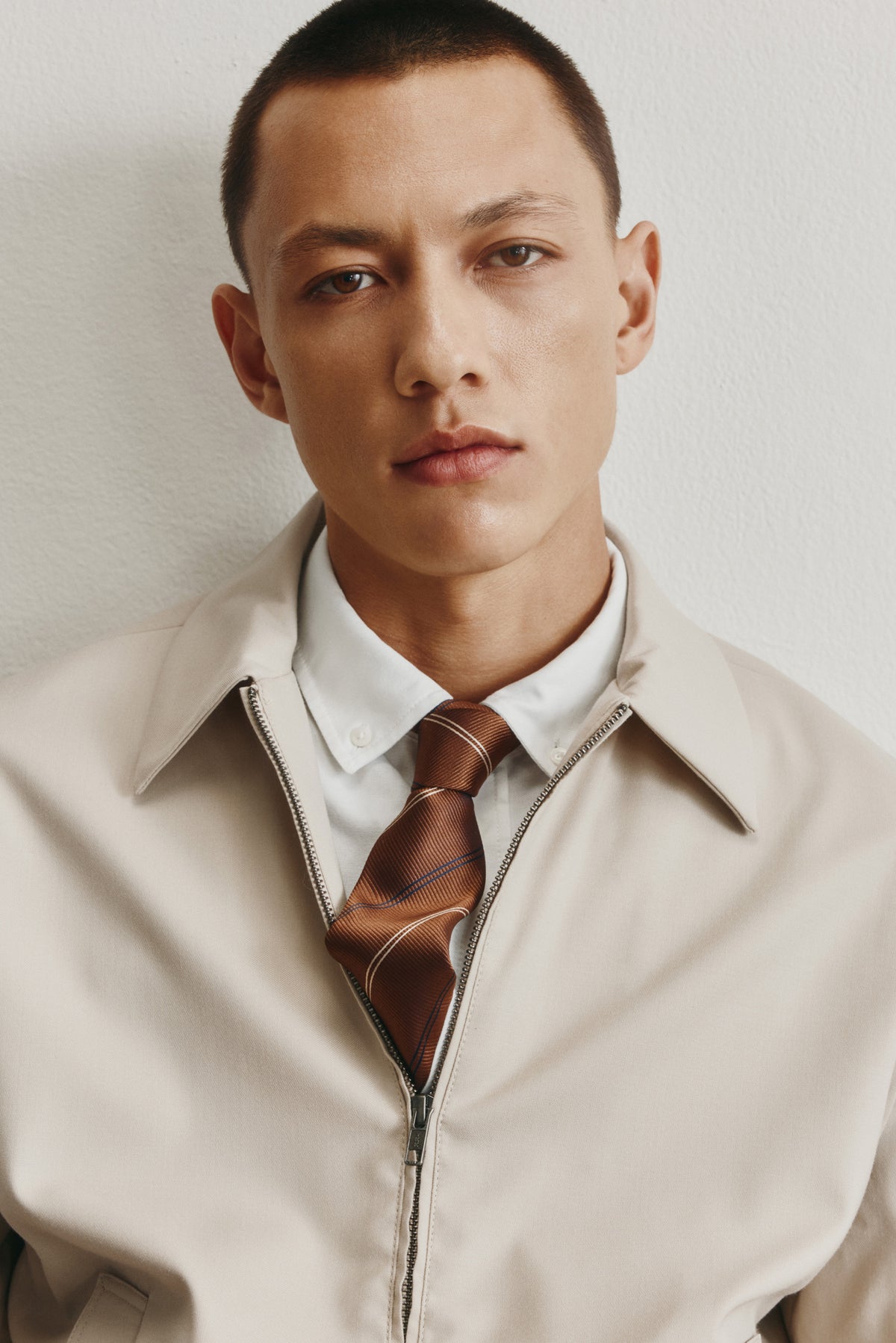 Men's Taym Postal Jacket in Stone