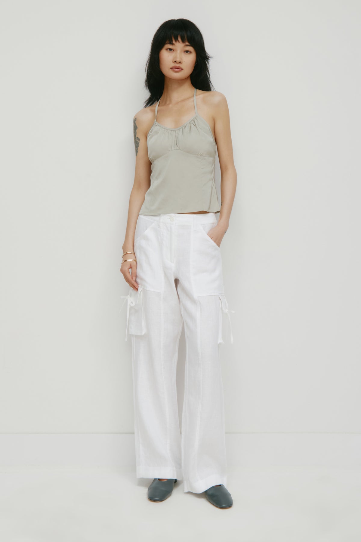 Model is 5’9” and is wearing a size 4.