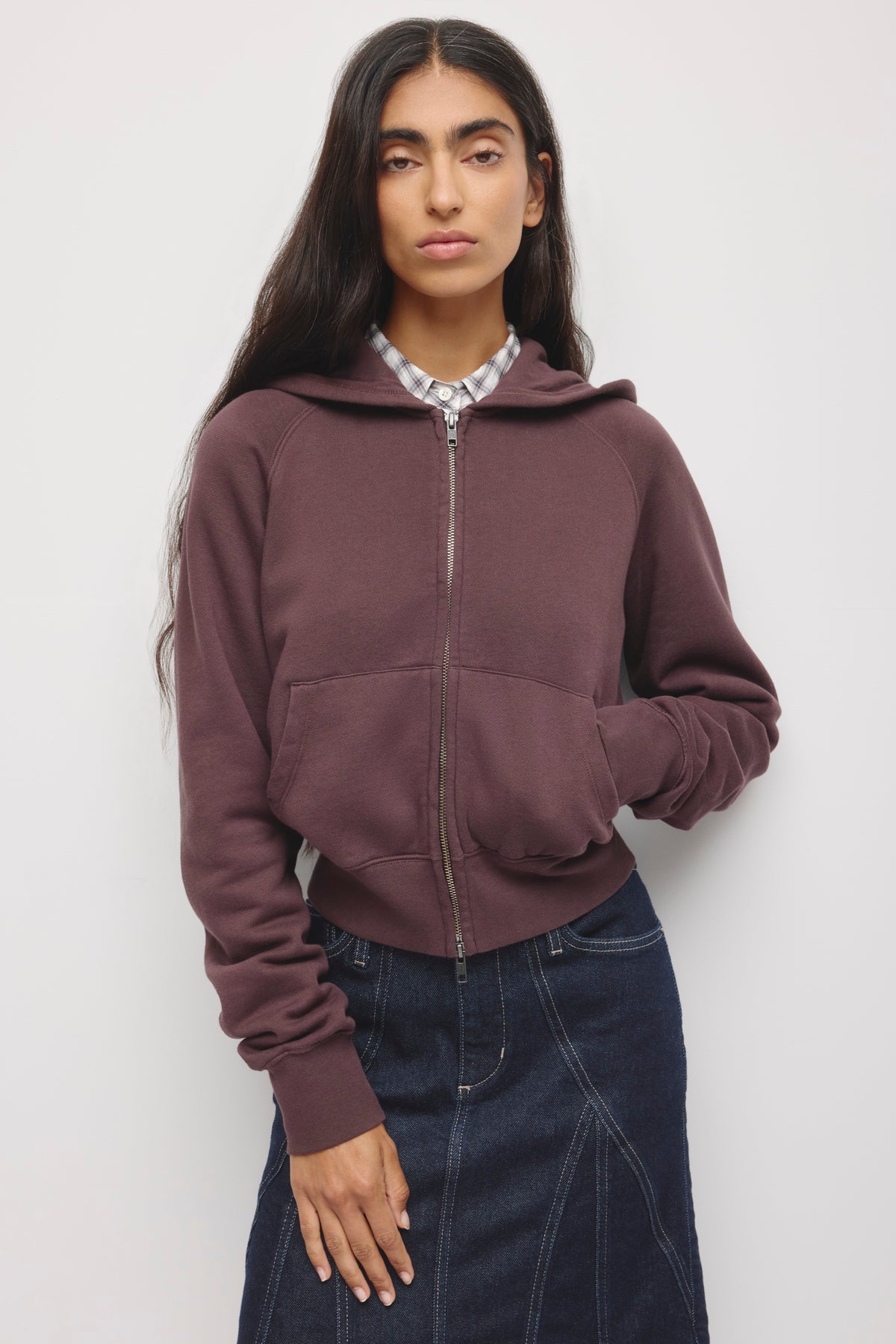 Model is 5’8” and is wearing a size S.