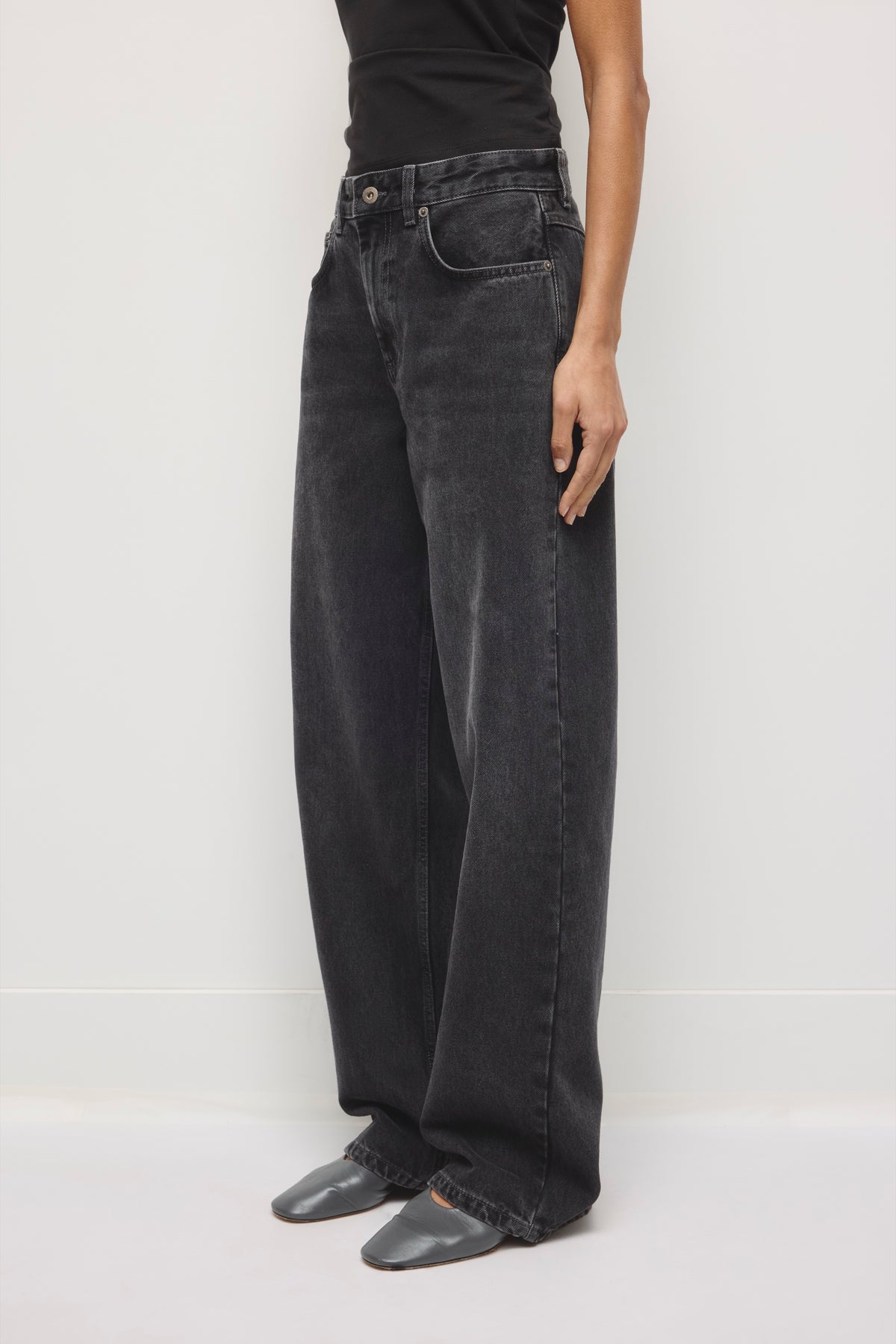 Taba Denim pour femmes en gris vintage