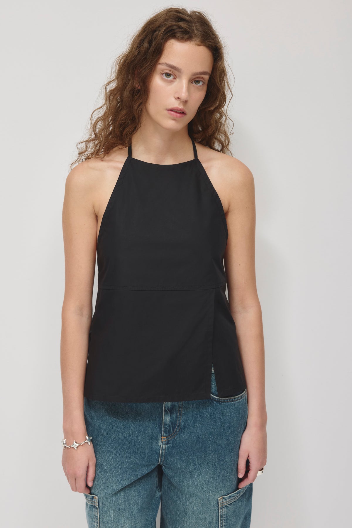 Model is 5’9” and is wearing a size S.