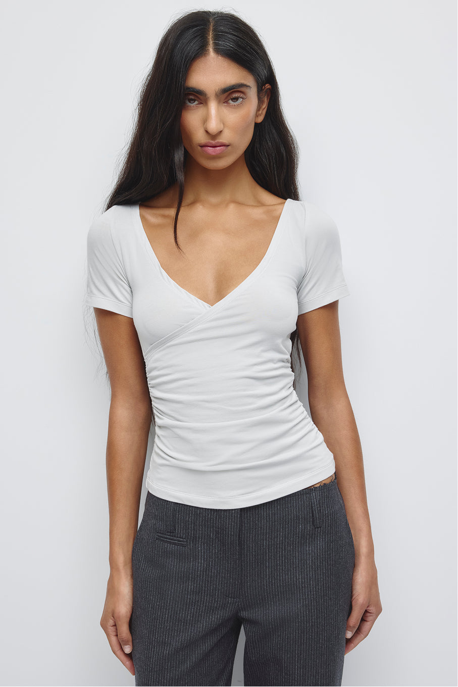Women's Thana Wrap Top in Haze