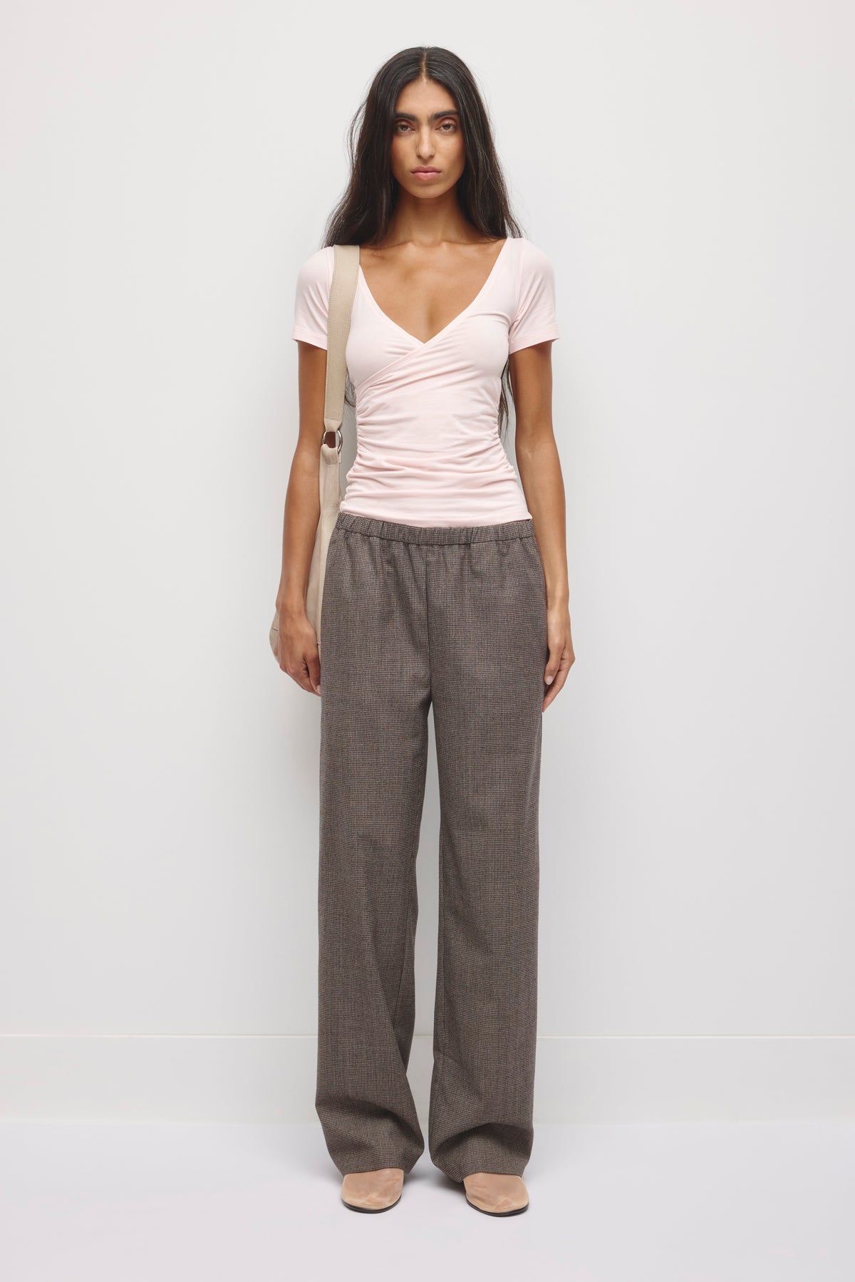 Model is 5’9” and is wearing a size S.