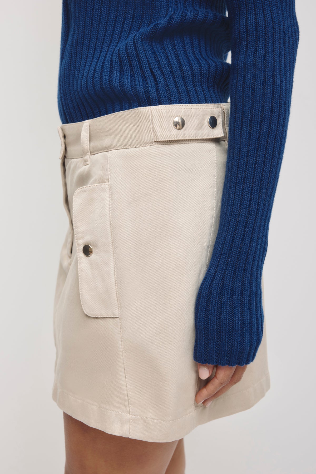 Mini-jupe Yara pour femme en cachemire pur