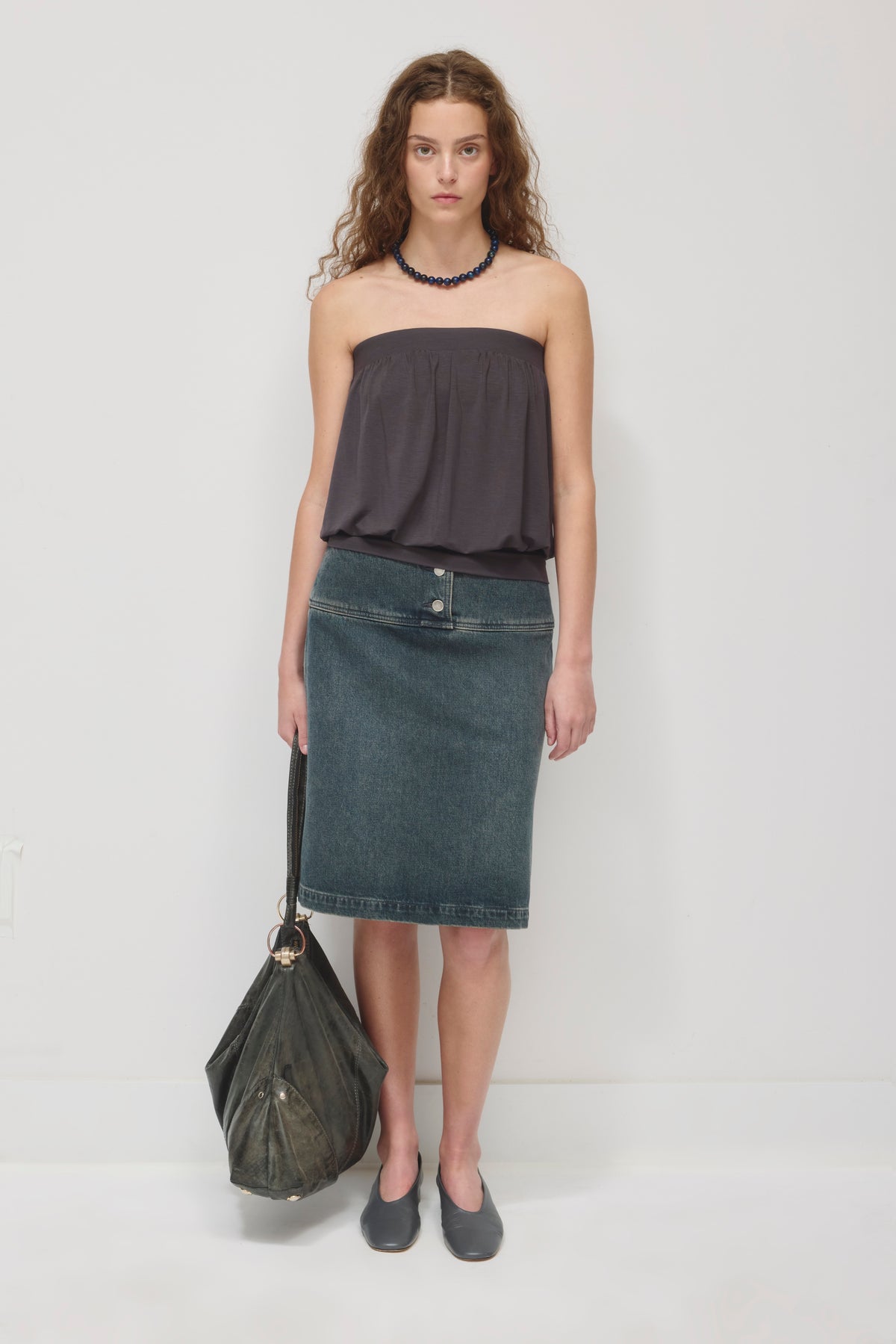 Haut ballon Yazi pour femme en charcoal
