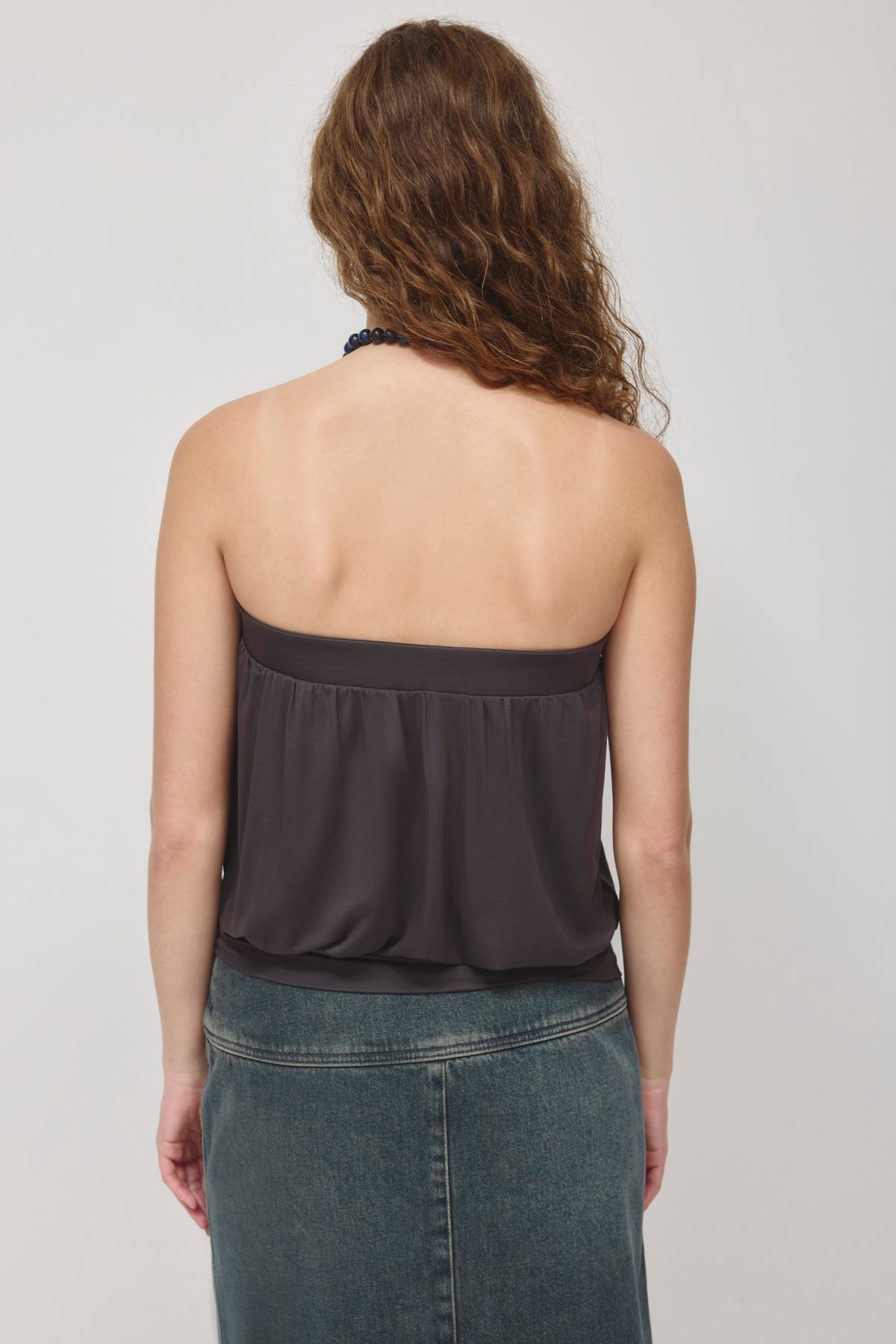 Haut ballon Yazi pour femme en charcoal
