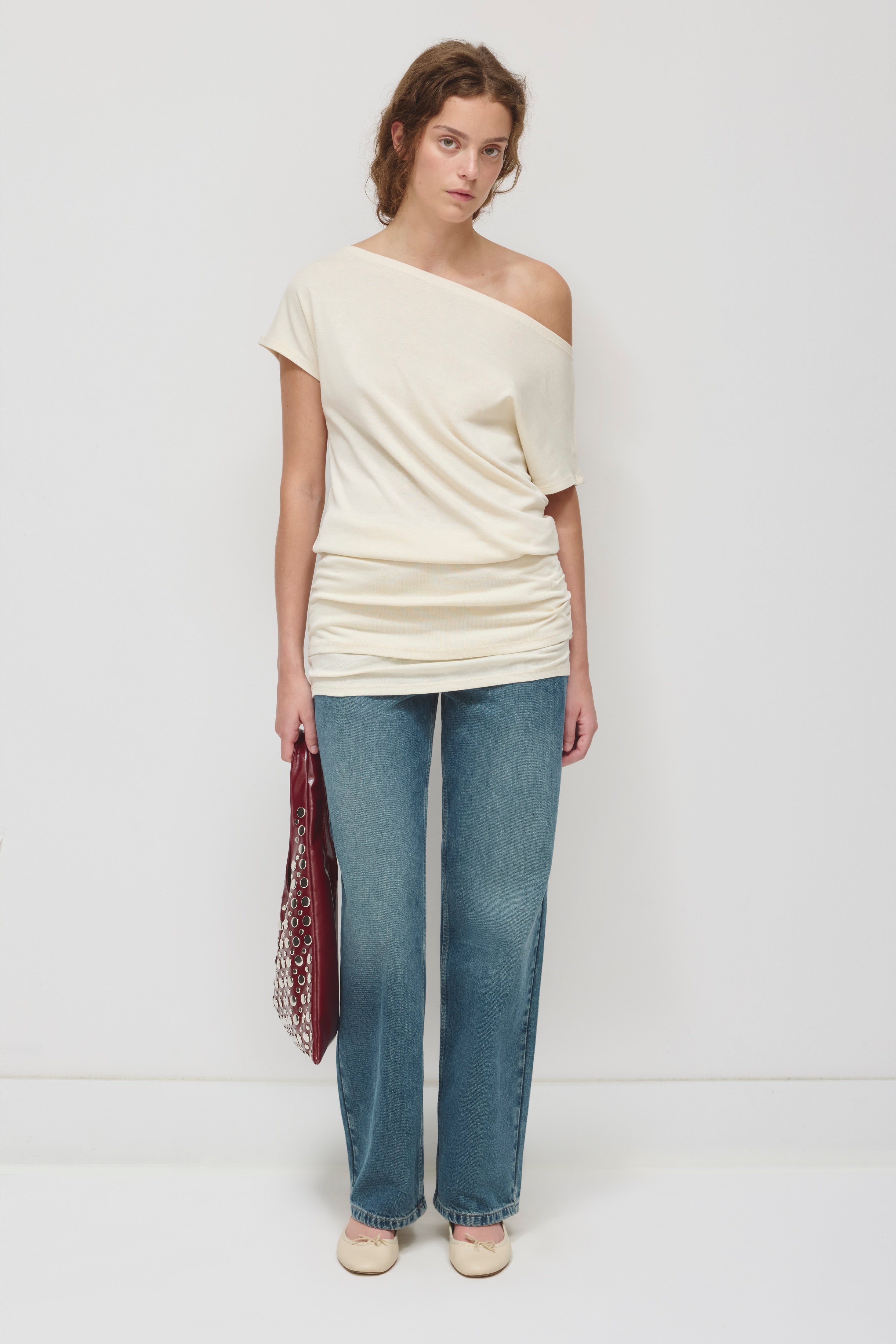 Mini-robe à manches courtes pour femme en bouleau