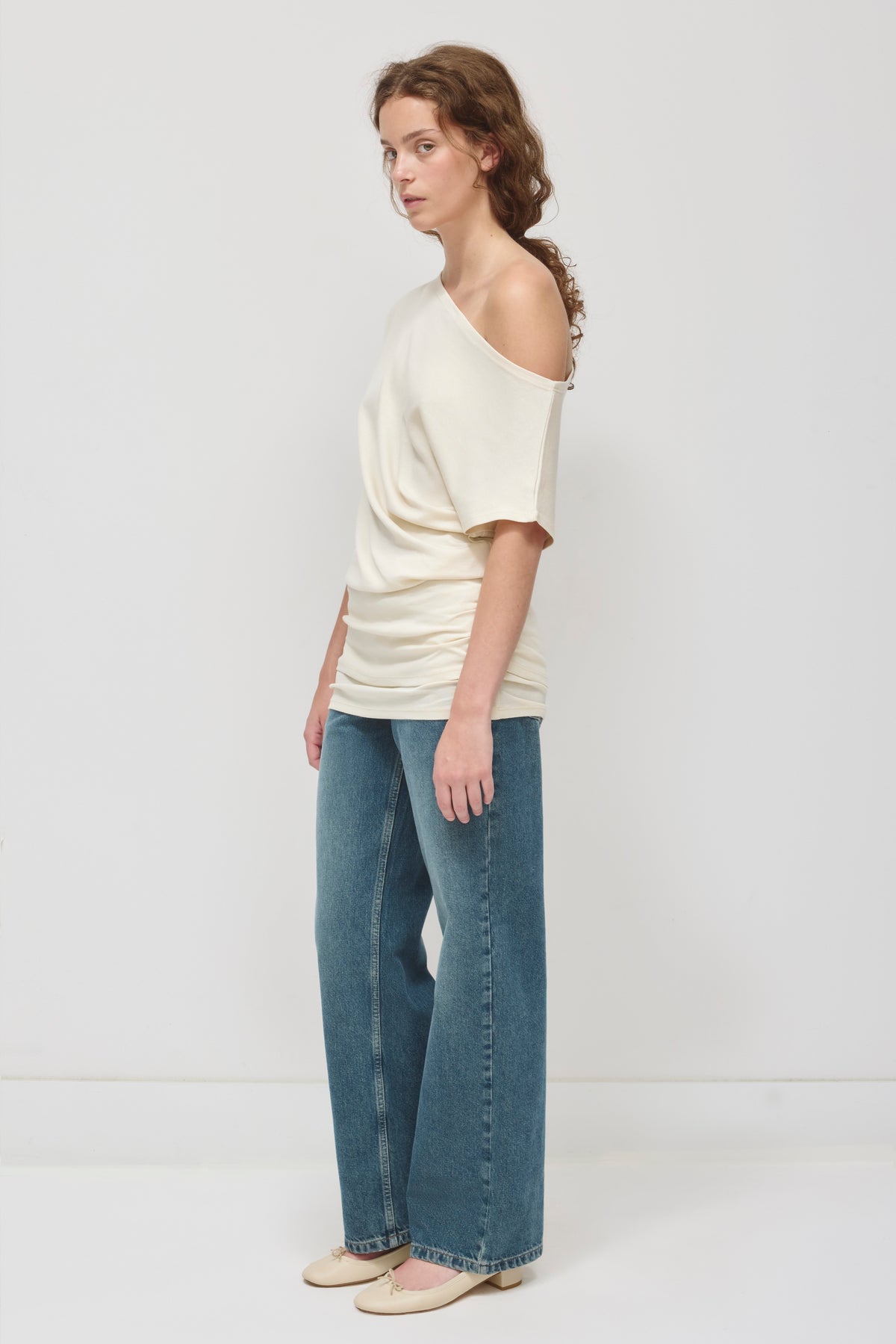 Mini-robe à manches courtes pour femme en bouleau