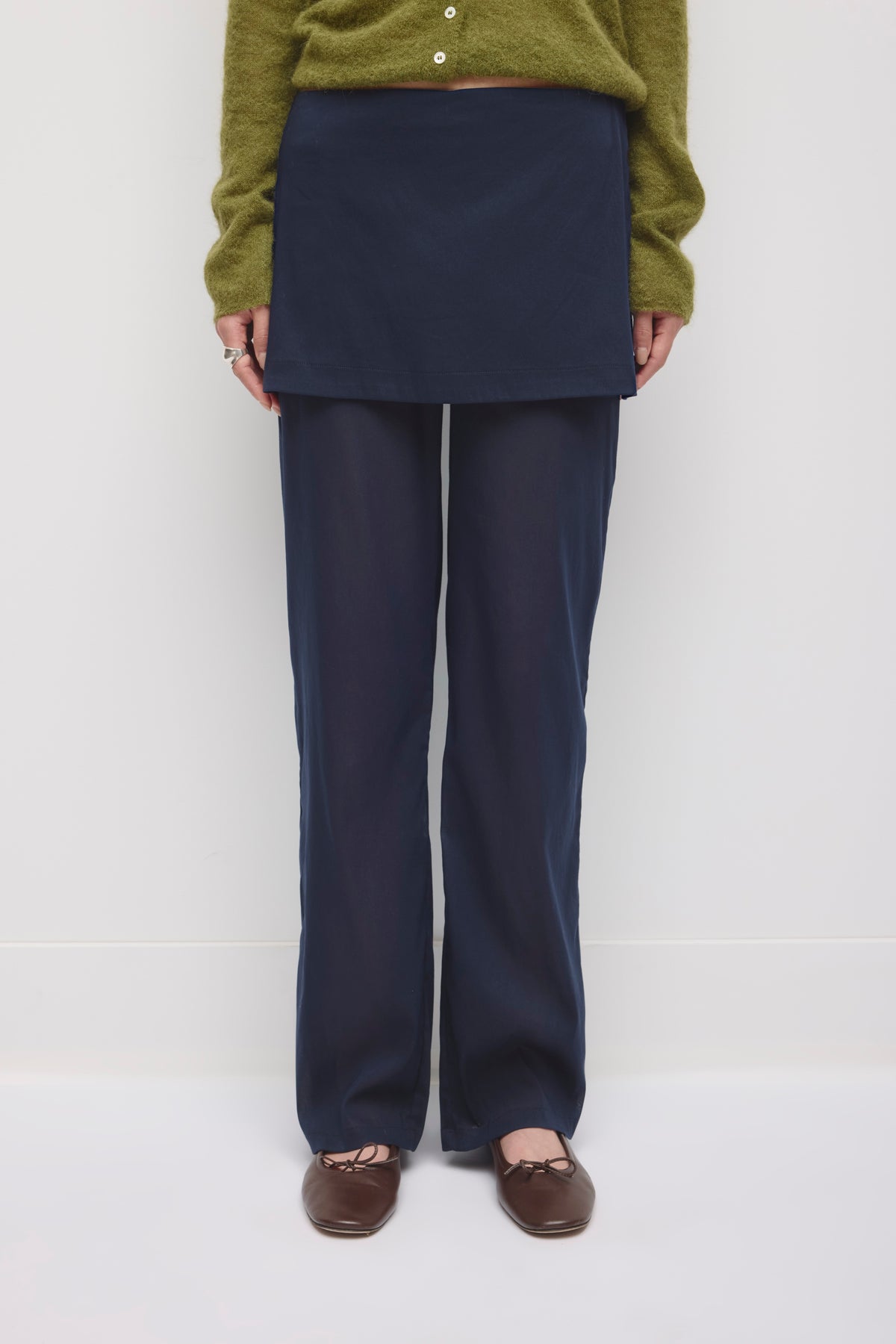 Pantalon superposé Zaina pour femme en océan profond