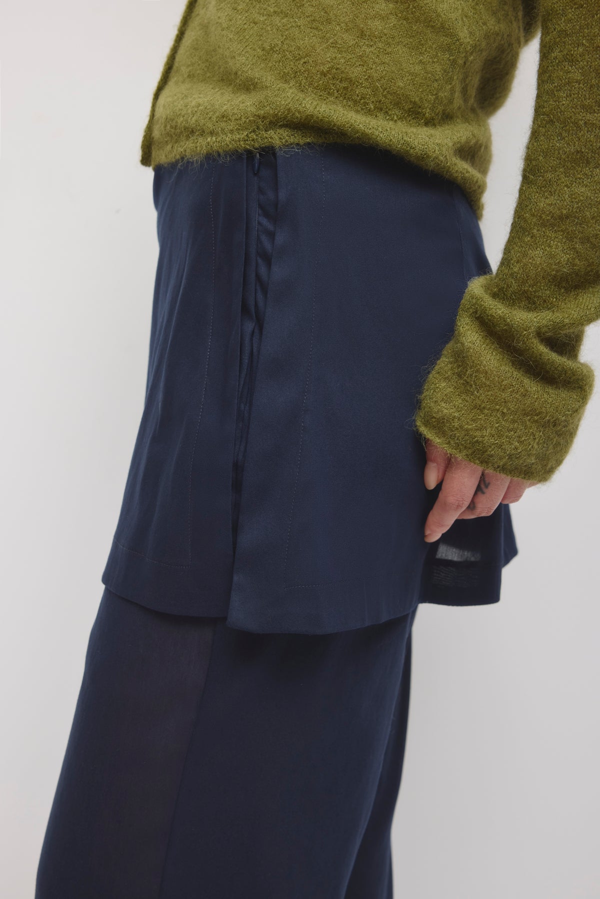 Pantalon superposé Zaina pour femme en océan profond