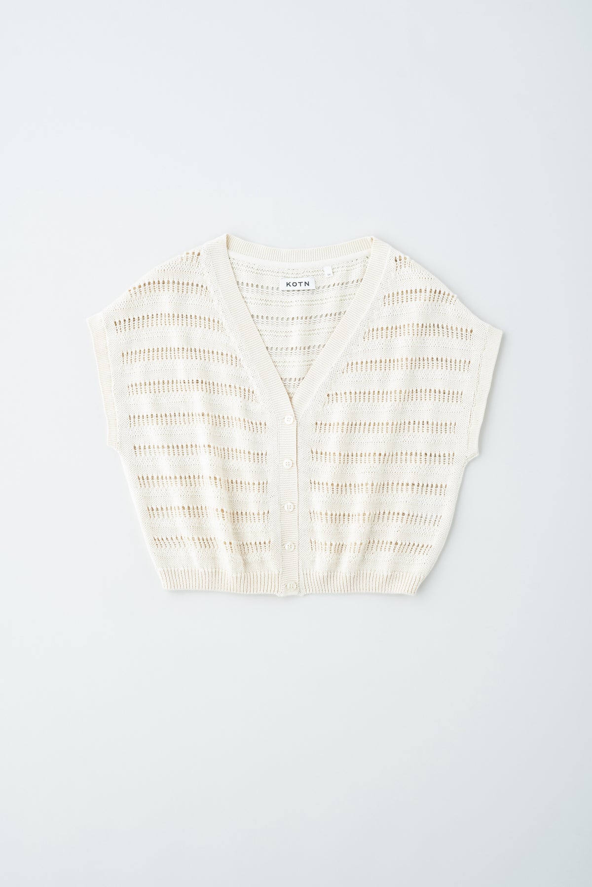 Gilet en tricot Acacia pour femme en naturel