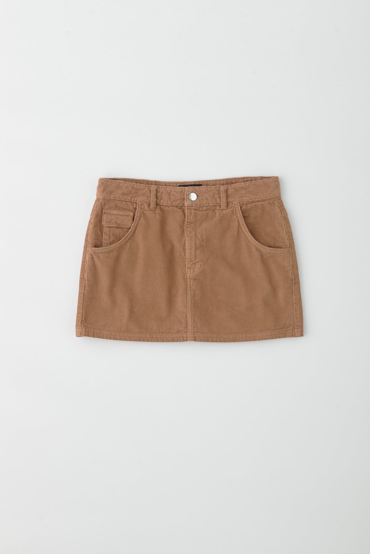 Mini-jupe en denim pour femme en loutre