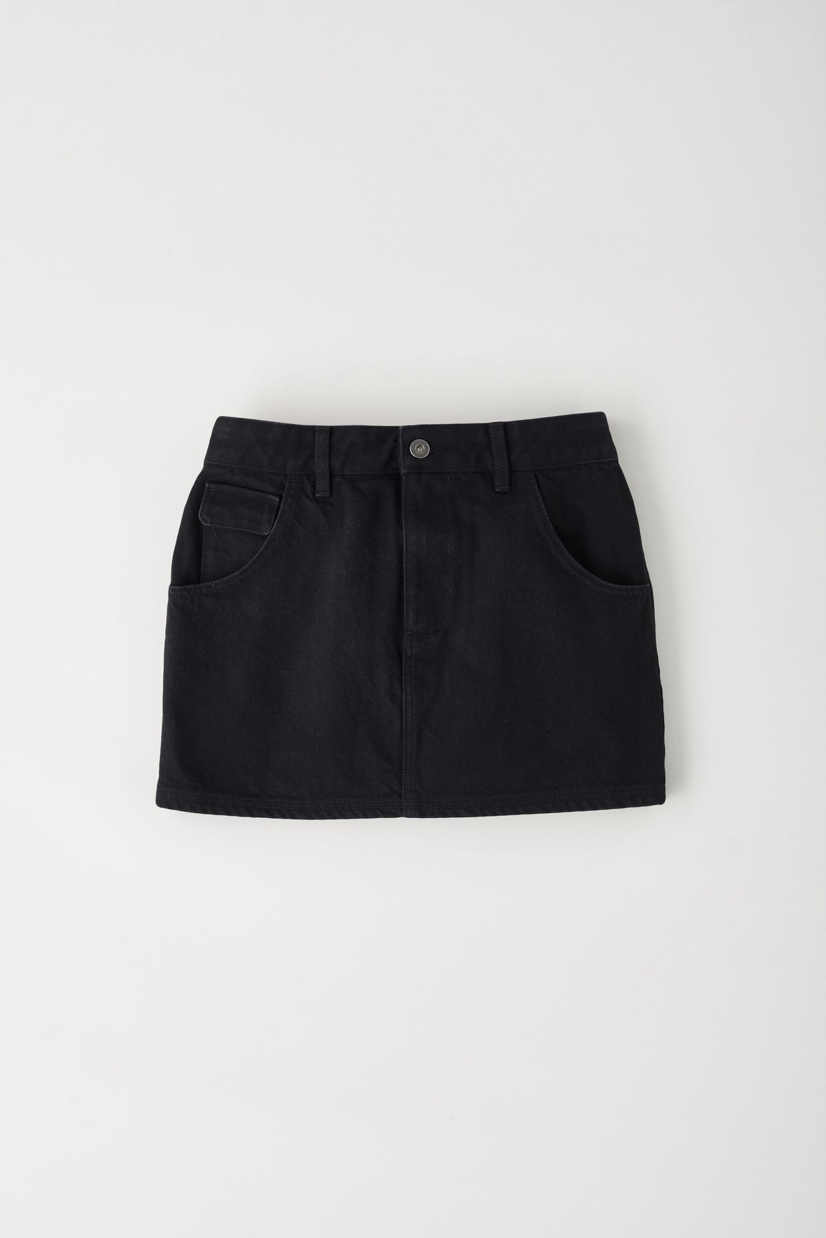 Women's Denim Mini Skirt in Black