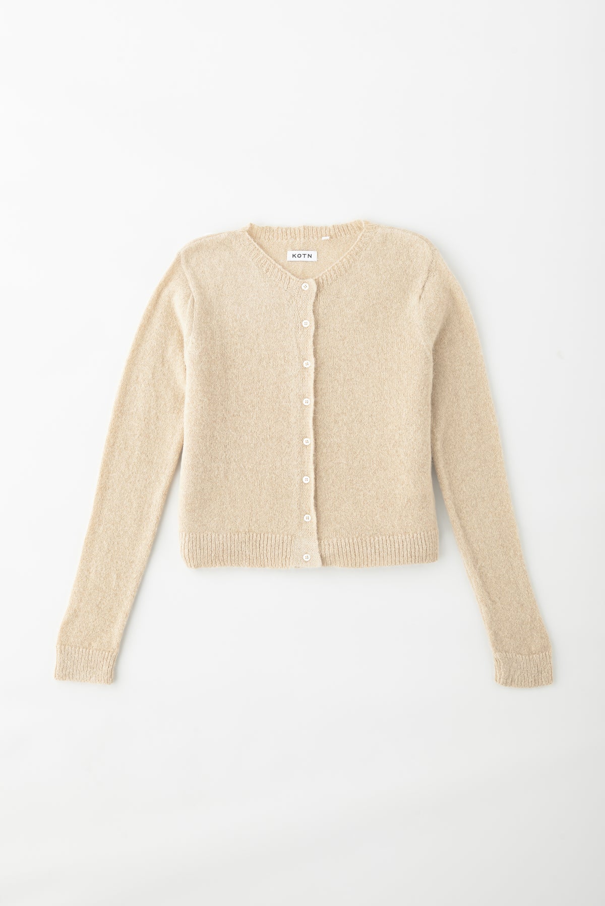 Cardigan Noor Fuzzy pour femme en sable