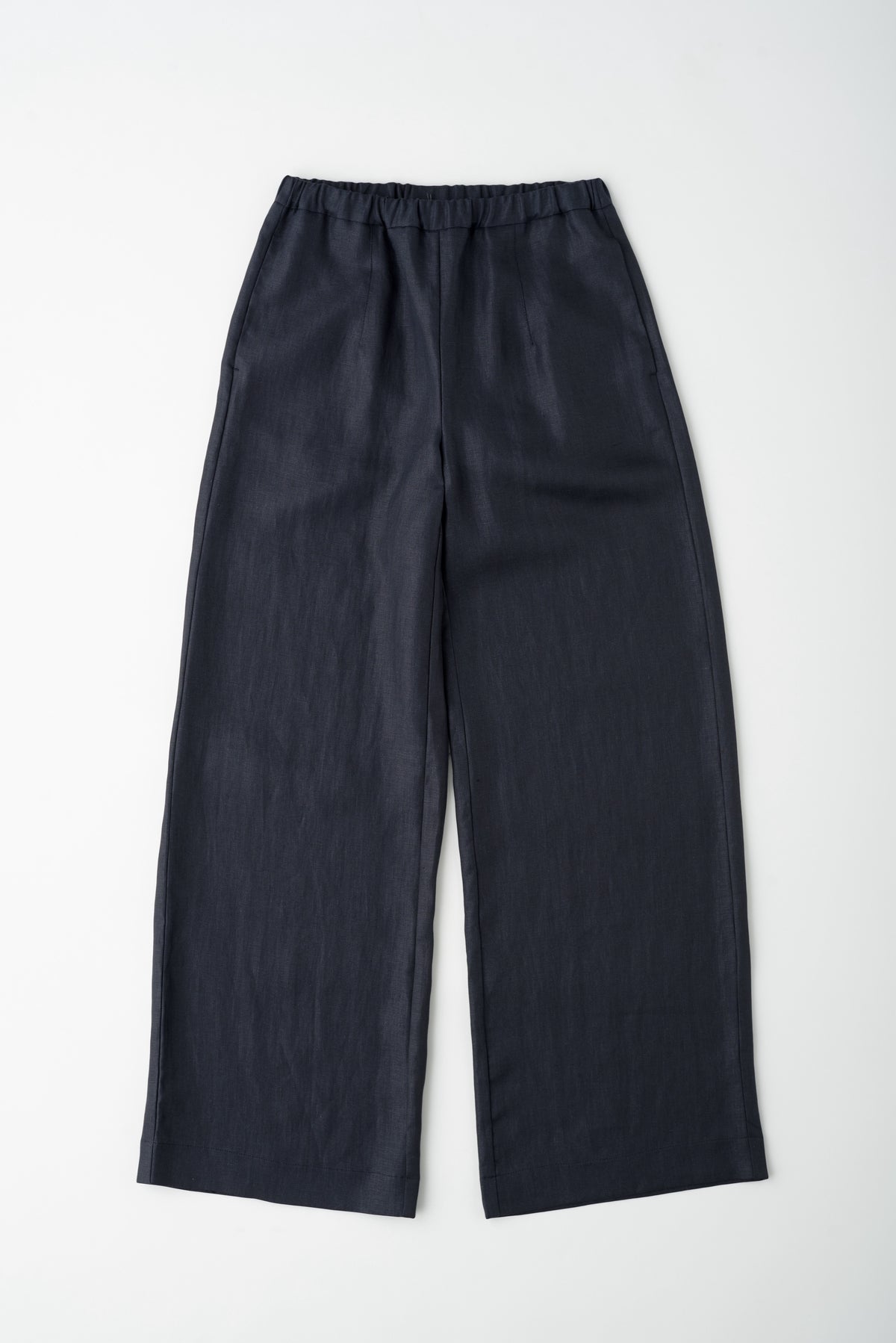 Pantalon à enfiler en lin Persea pour femme en noir